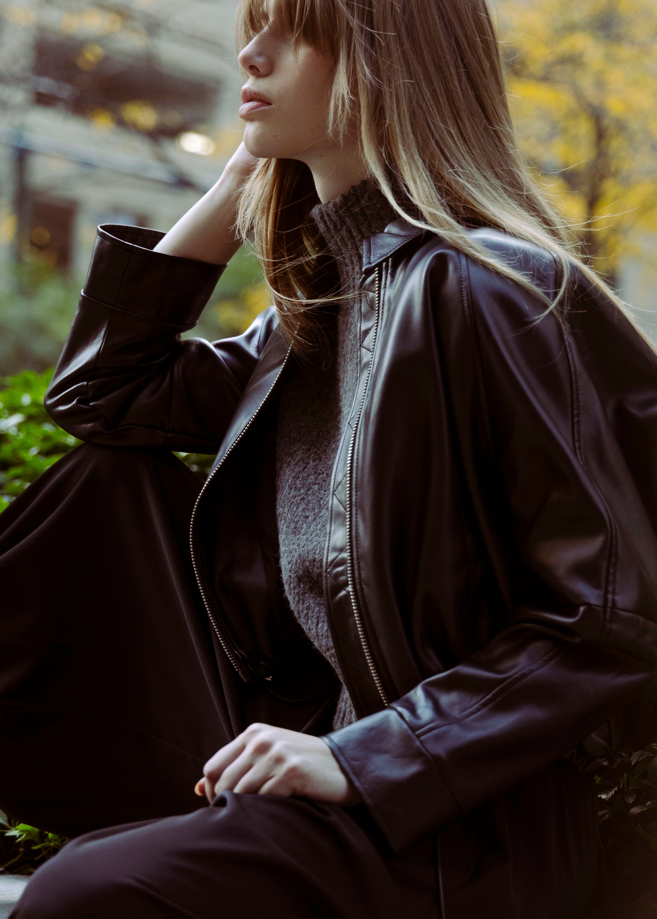 swatch_Black lizette bomber jacket