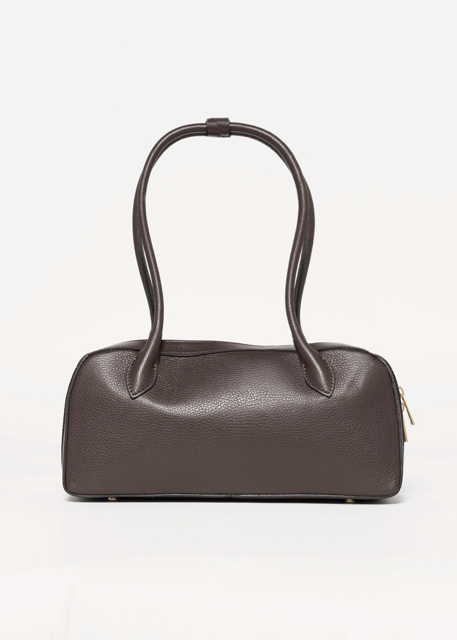 swatch_Chocolate leather shoulder bag