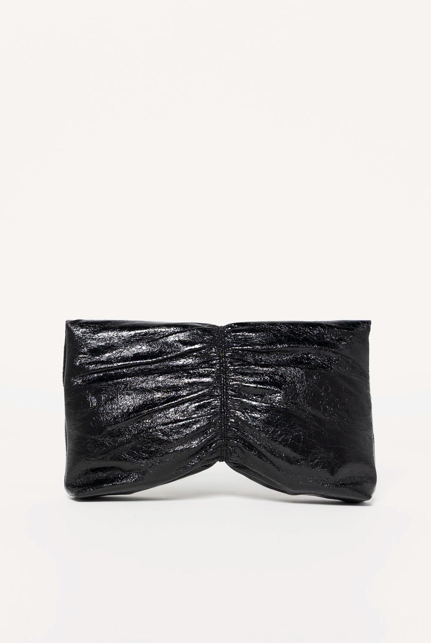 swatch_Black ruched evening clutch