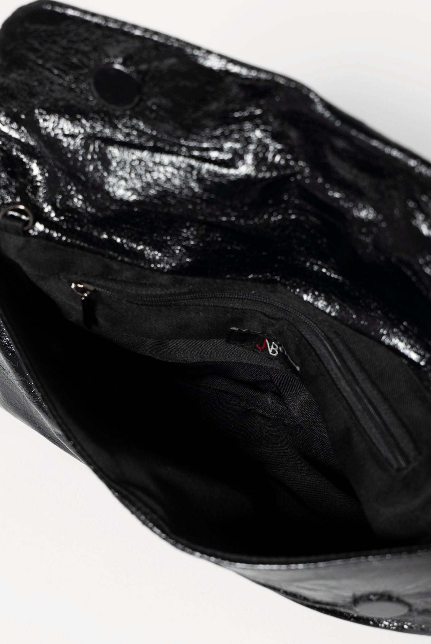 swatch_Black ruched evening clutch