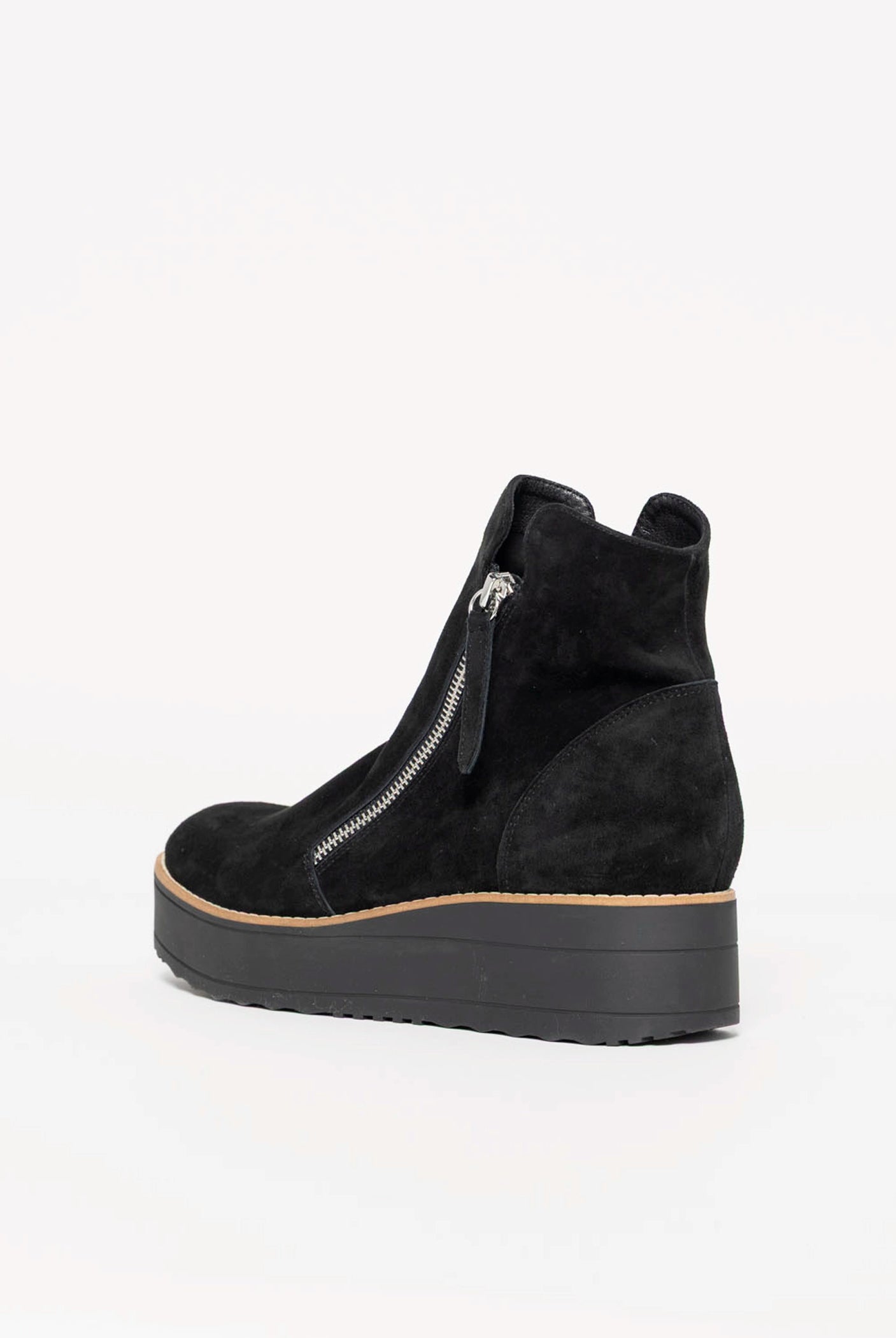swatch_Black Suede nene platform boot