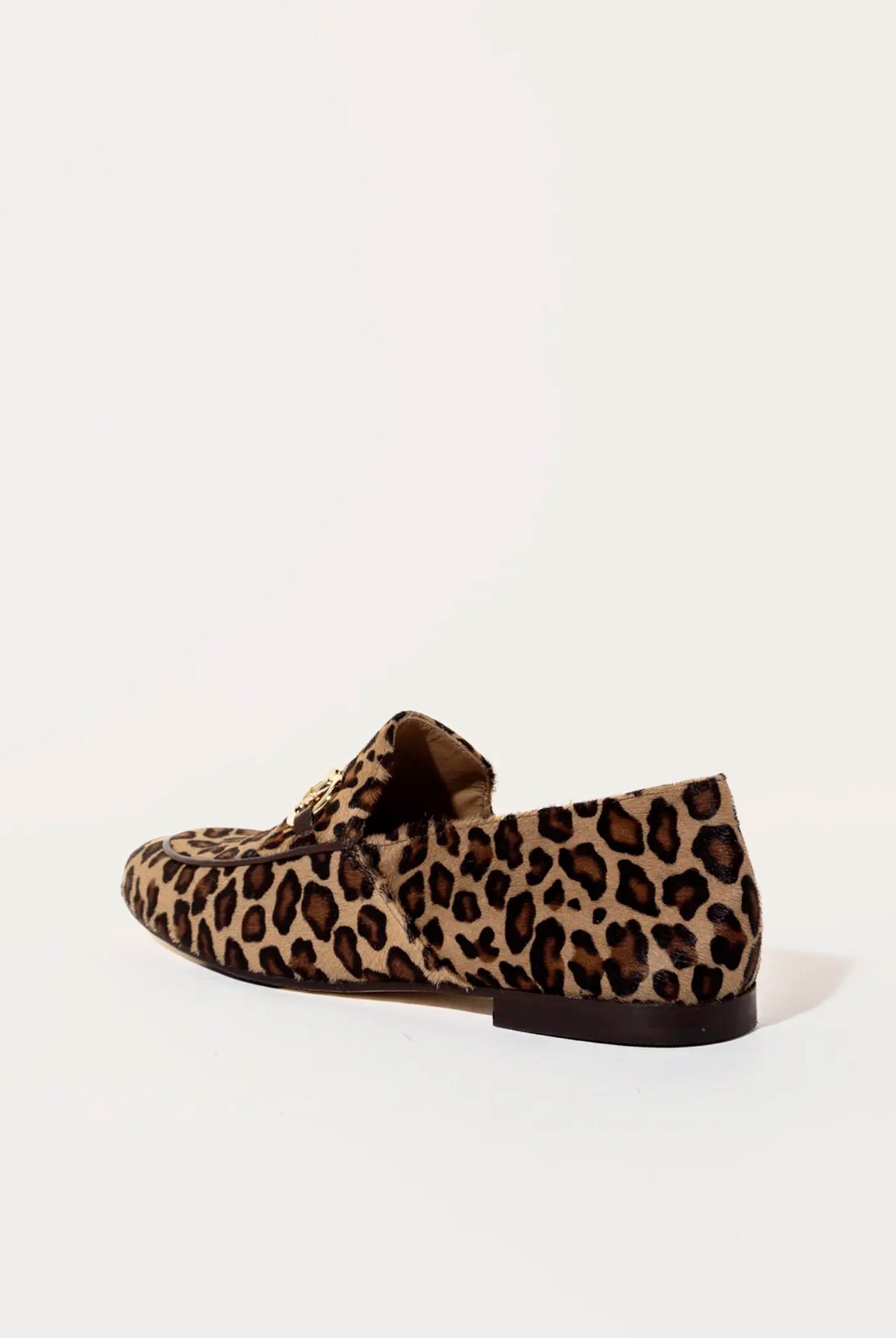 swatch_leopard haircalf loafer with bit flat shoes