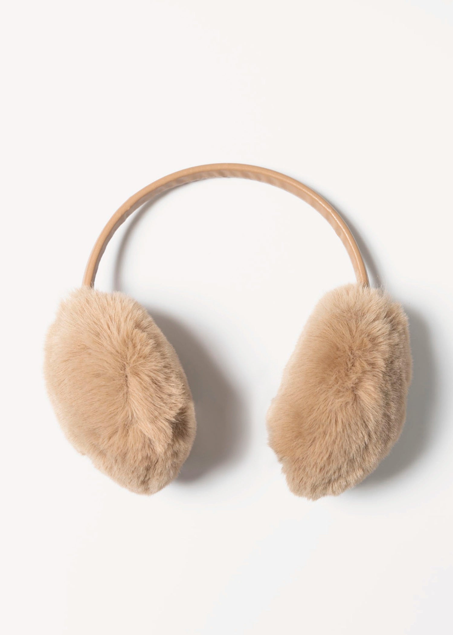 swatch_Tan faux fur earmuffs