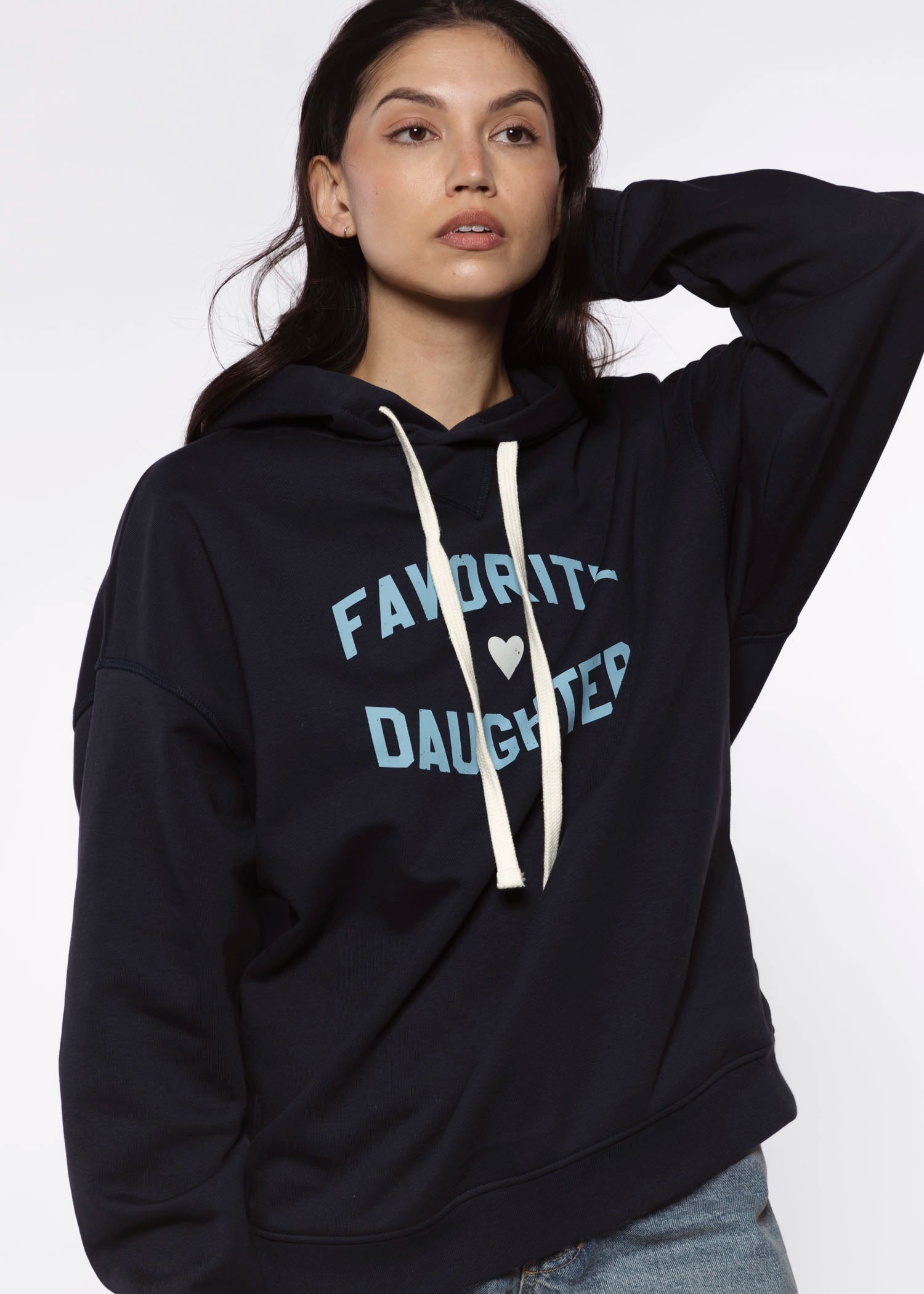 swatch_Navy/Light Blue favorite daughter hoodie sweatshirts