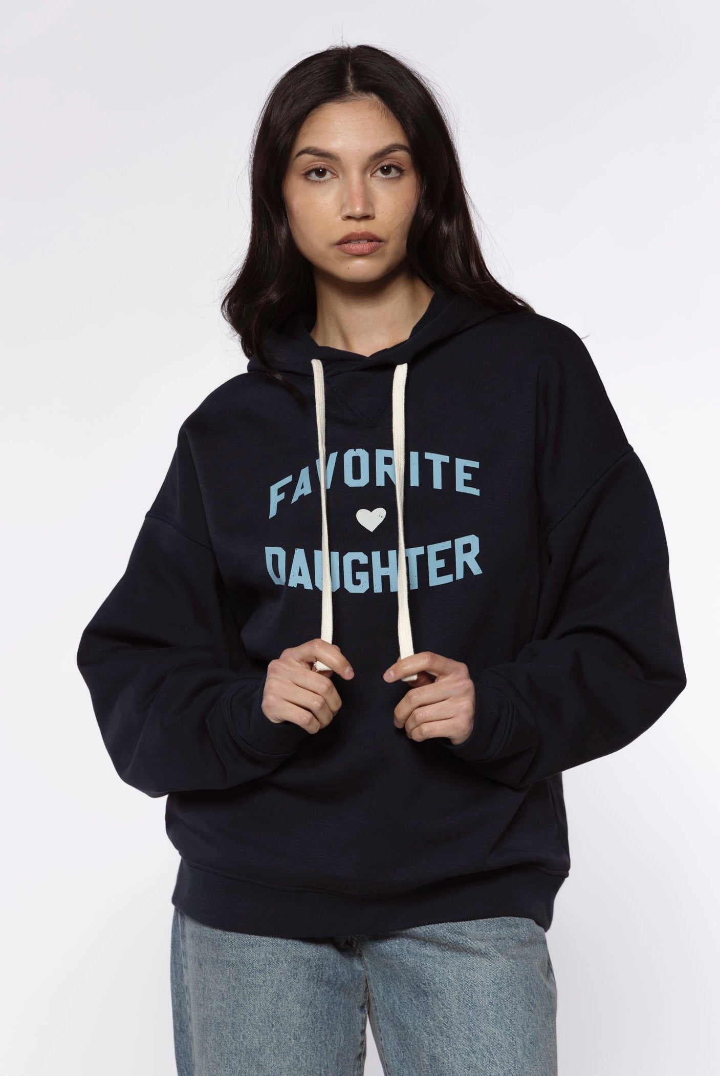 swatch_Navy/Light Blue favorite daughter hoodie sweatshirts