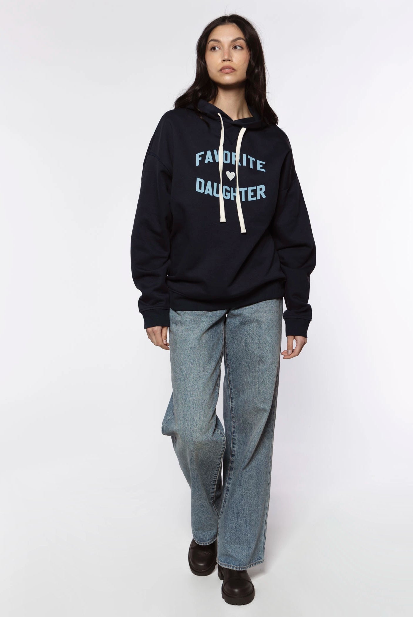 swatch_Navy/Light Blue favorite daughter hoodie sweatshirts