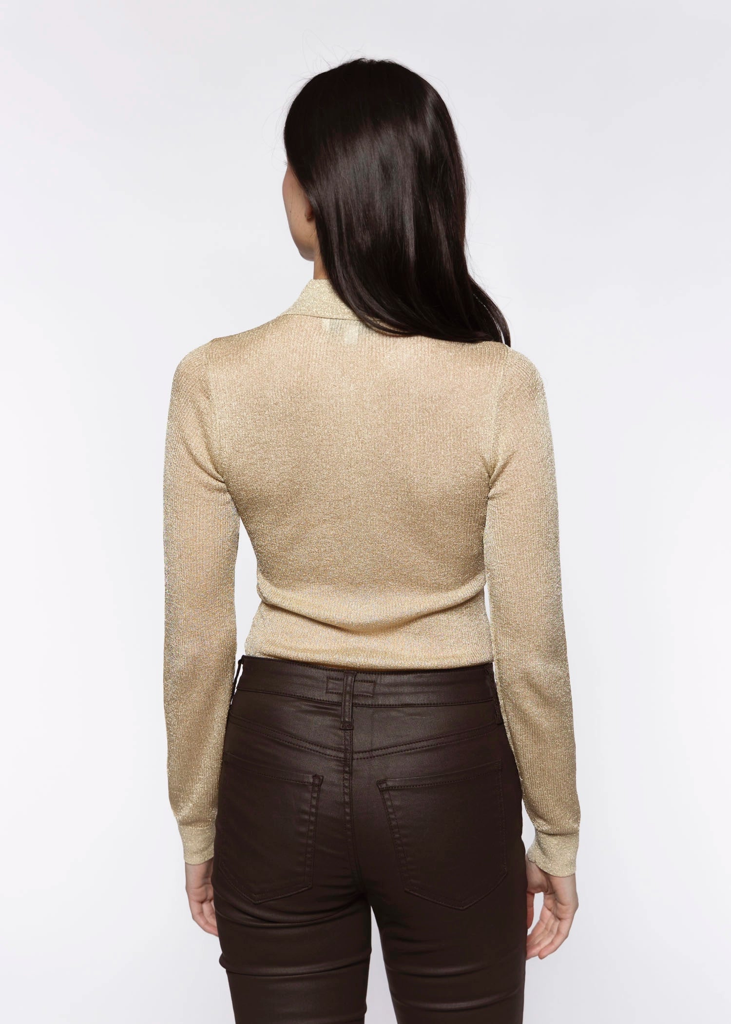 swatch_Champagne colette lurex shirt