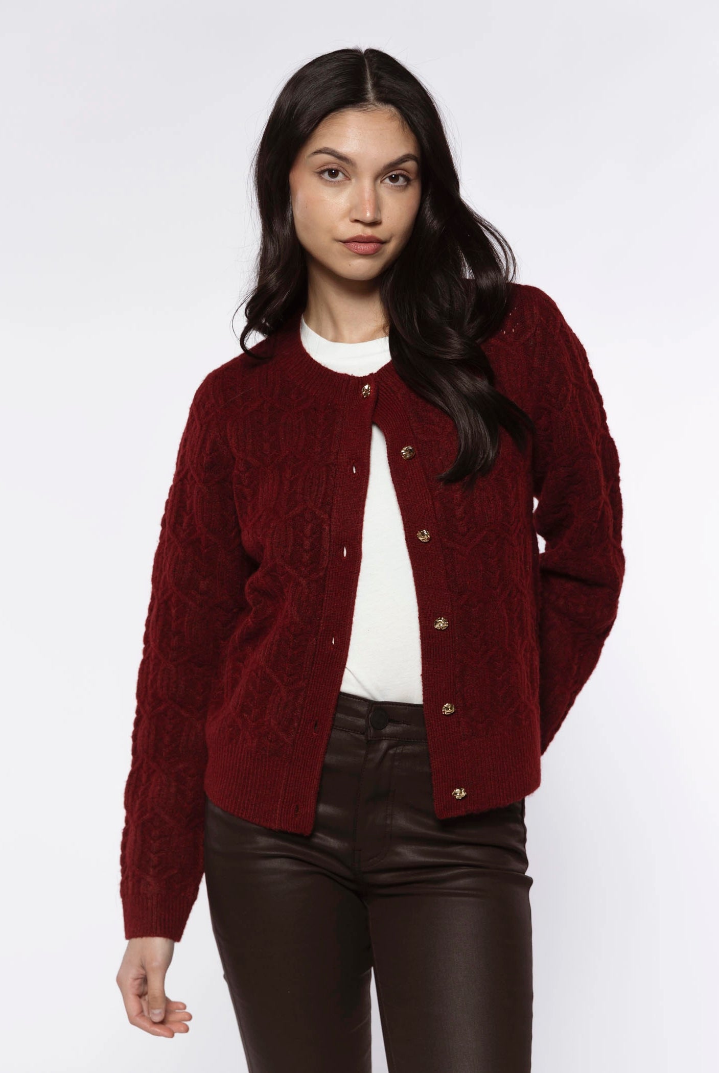 swatch_Burgundy georgina cardigan sweaters