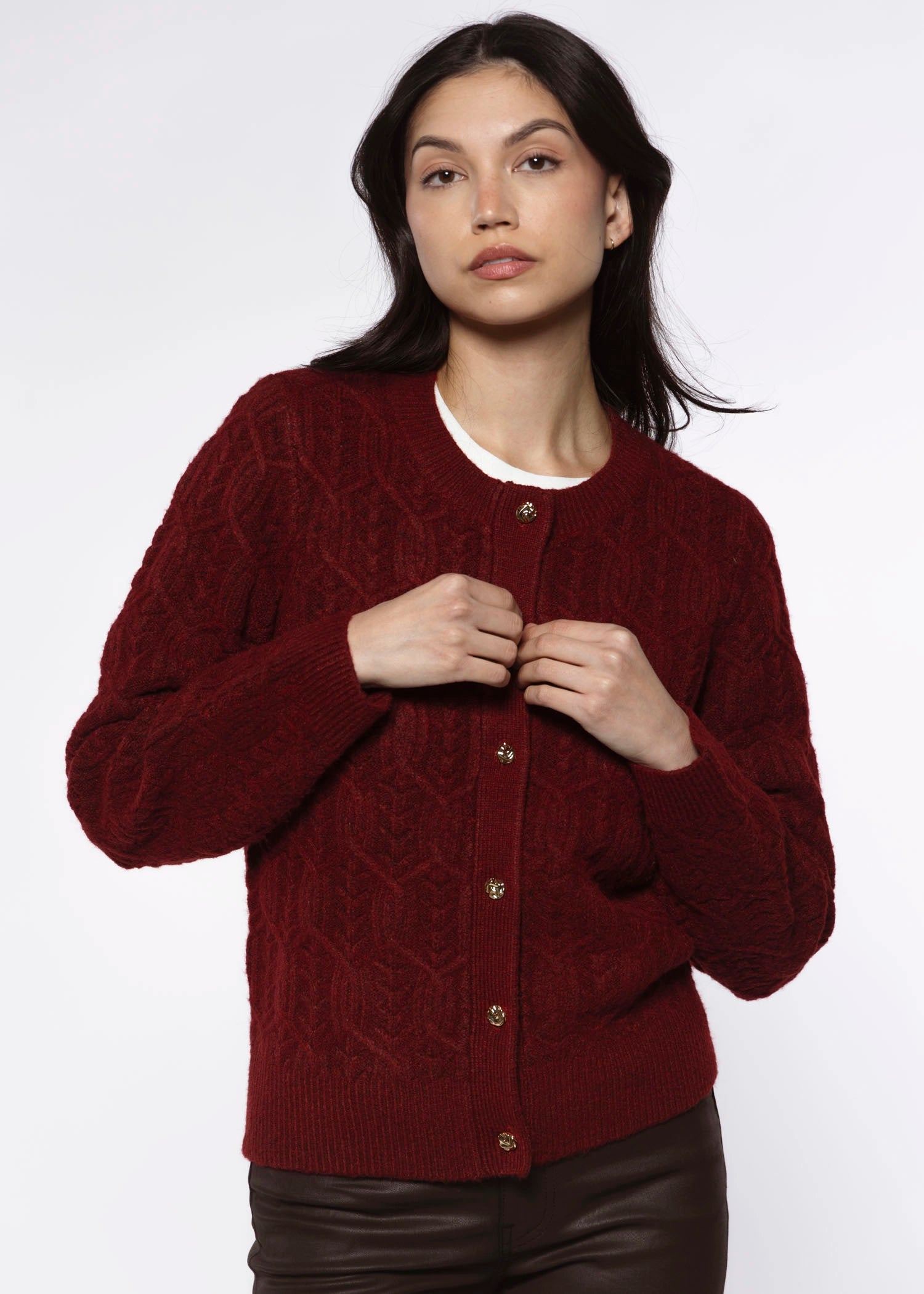 swatch_Burgundy georgina cardigan sweaters