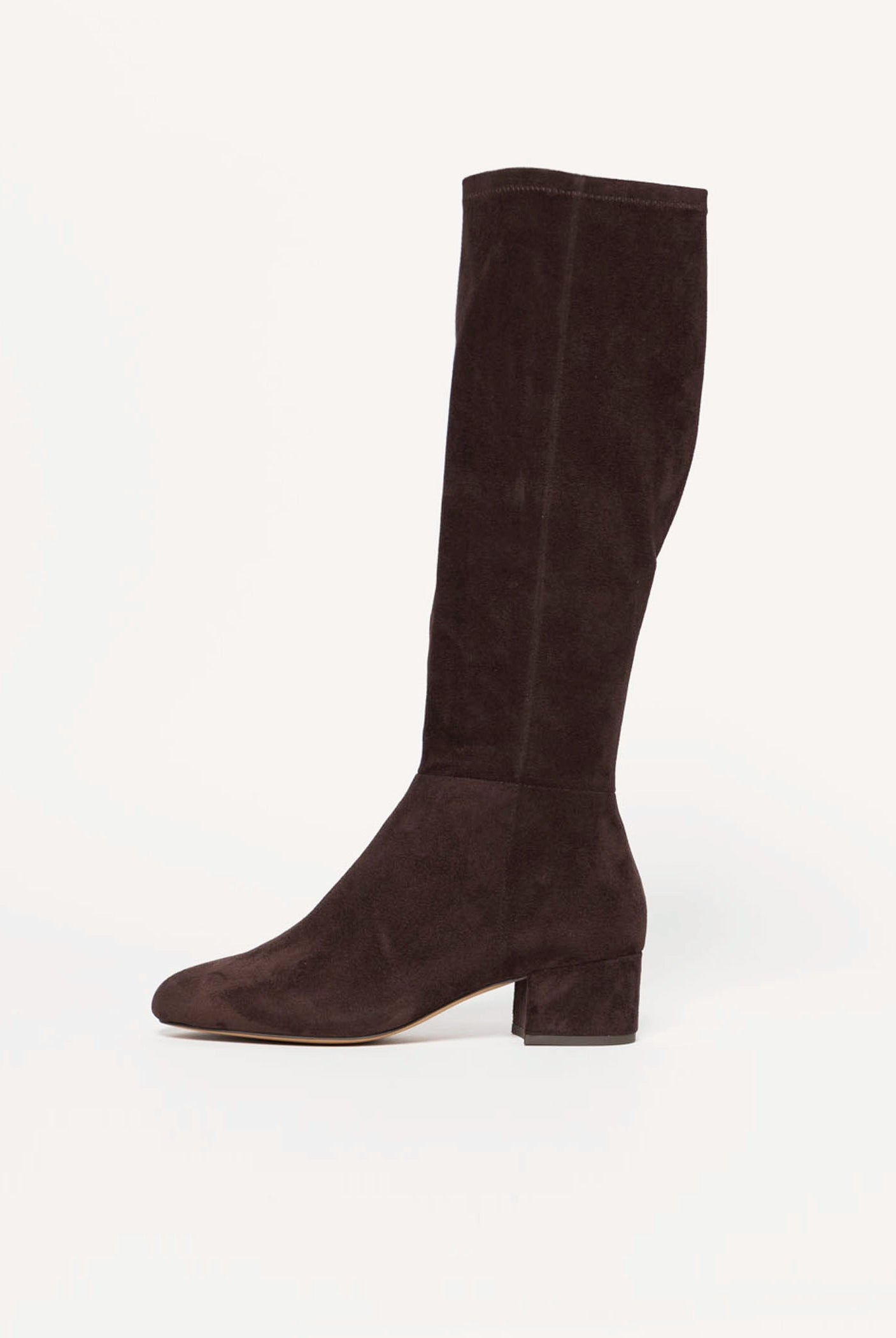 swatch_Chocolate Stretch gold stretch knee high boots