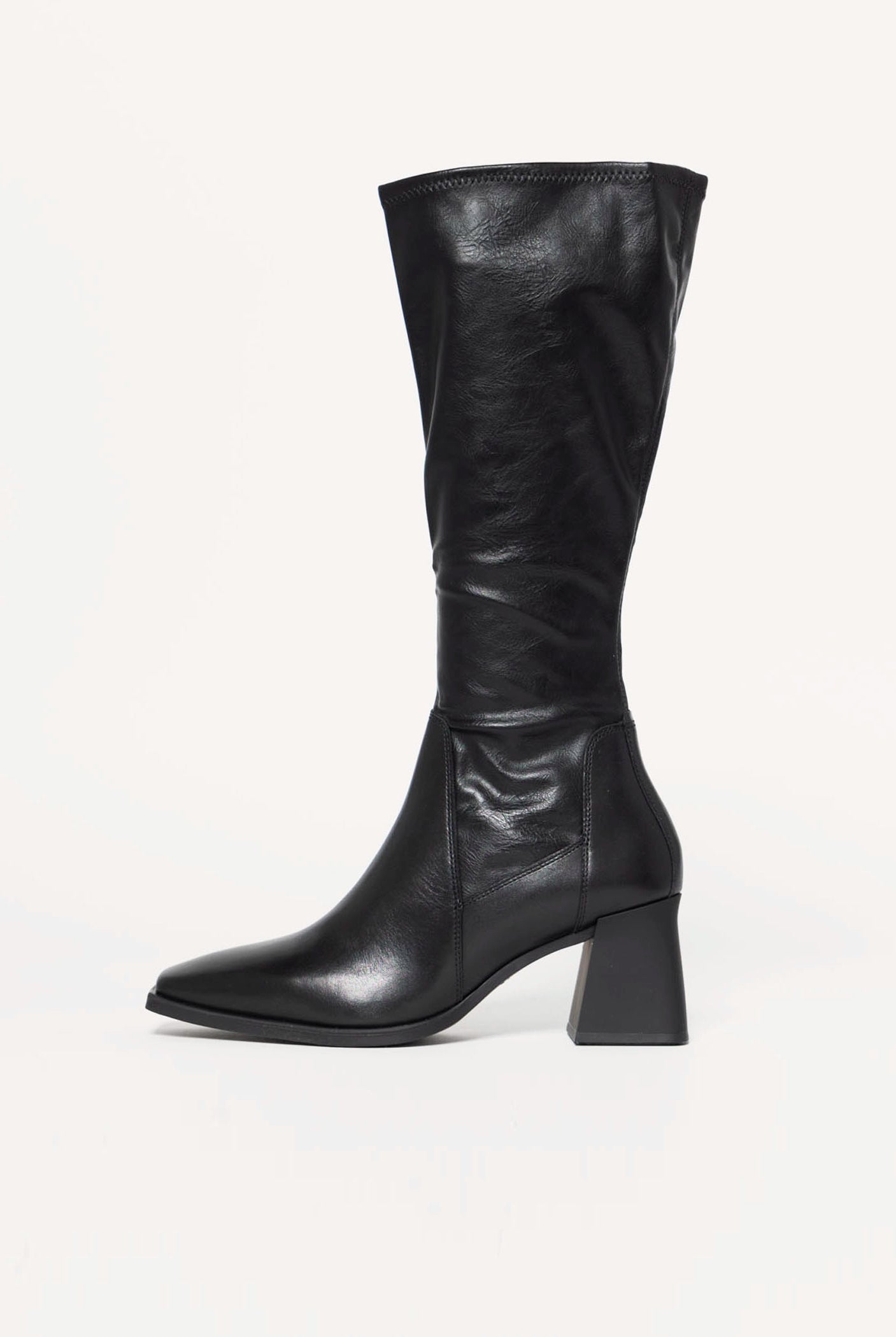 swatch_Black Leather hedda knee high boots