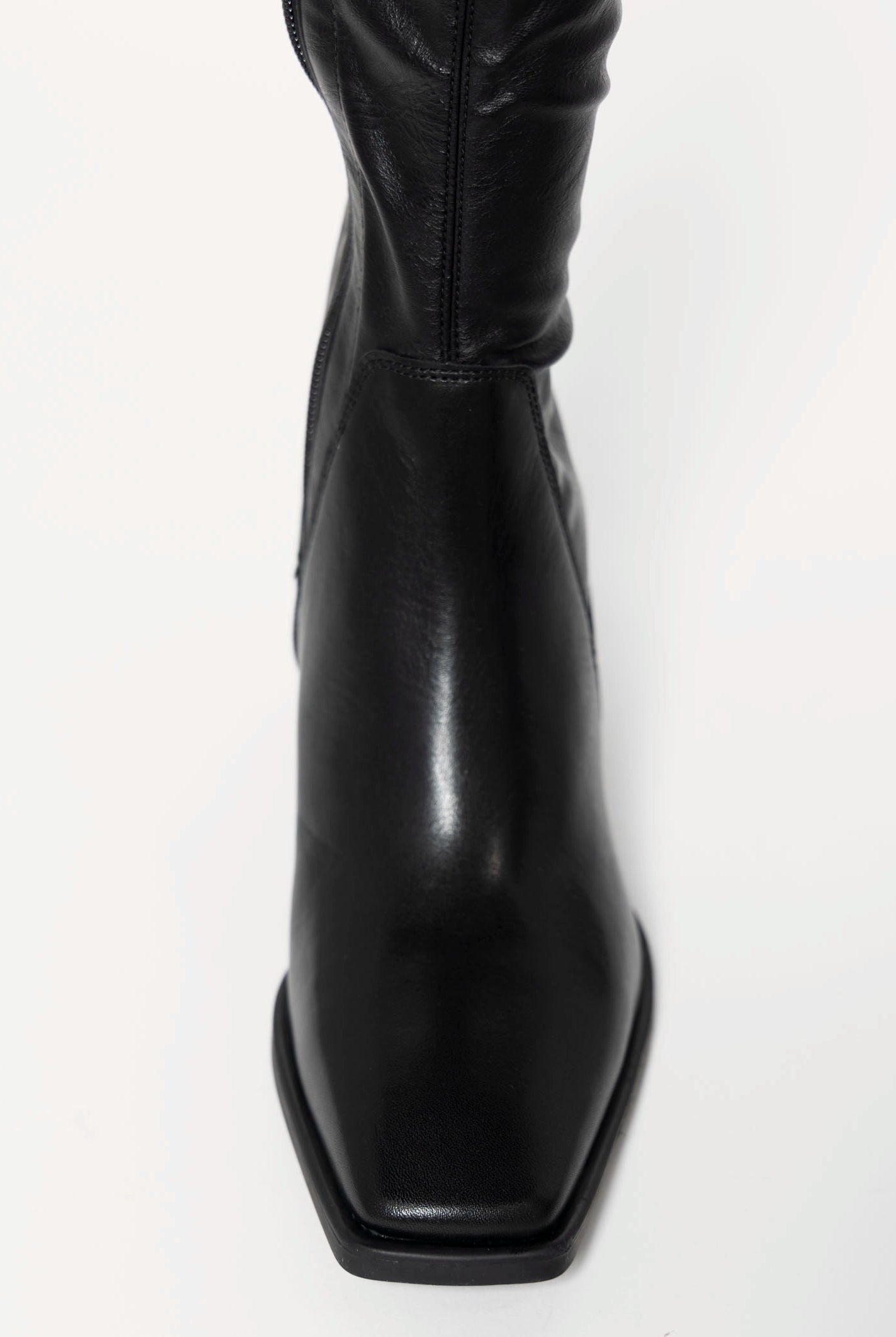 swatch_Black Leather hedda knee high boots