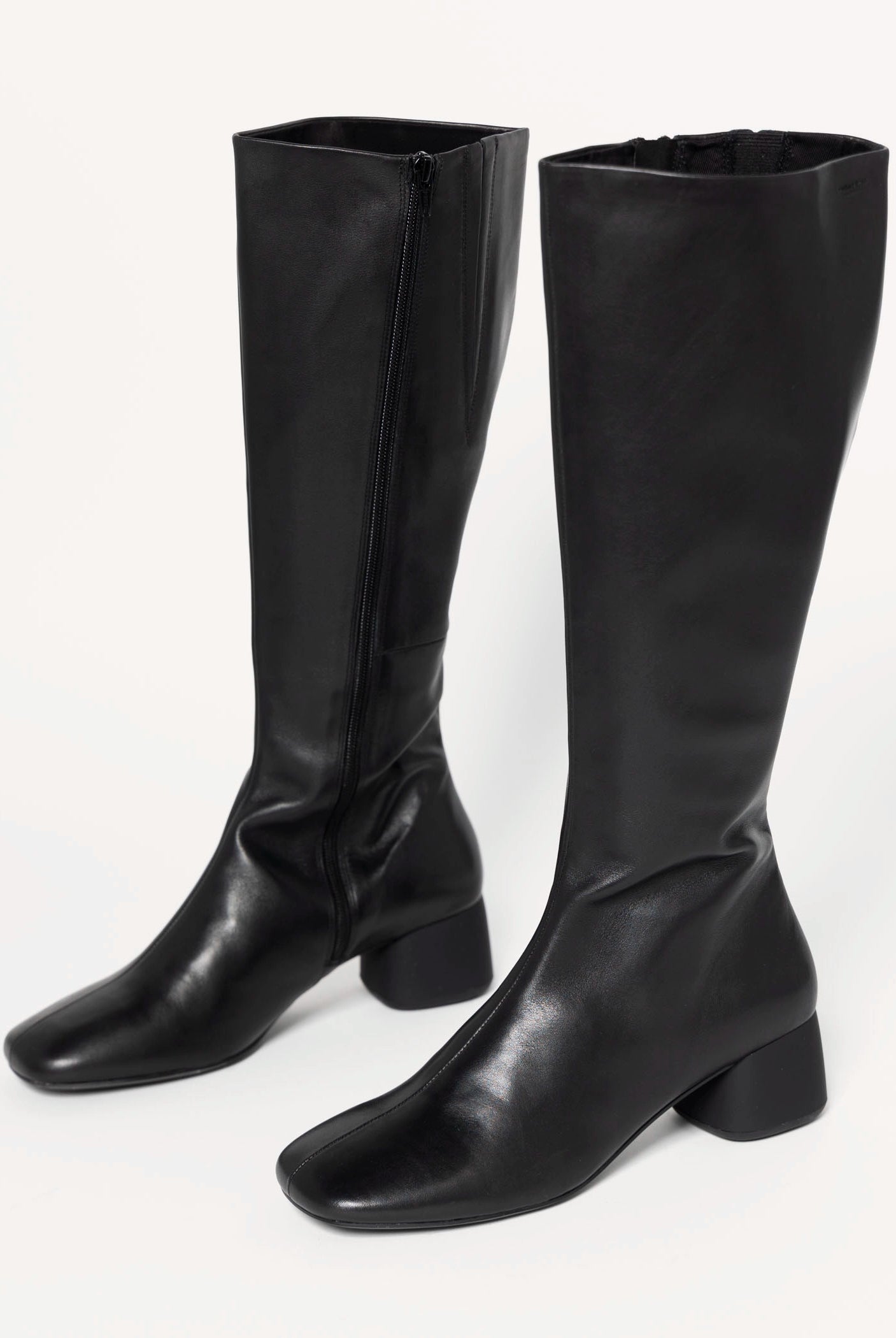 swatch_Black Leather livia knee high boots