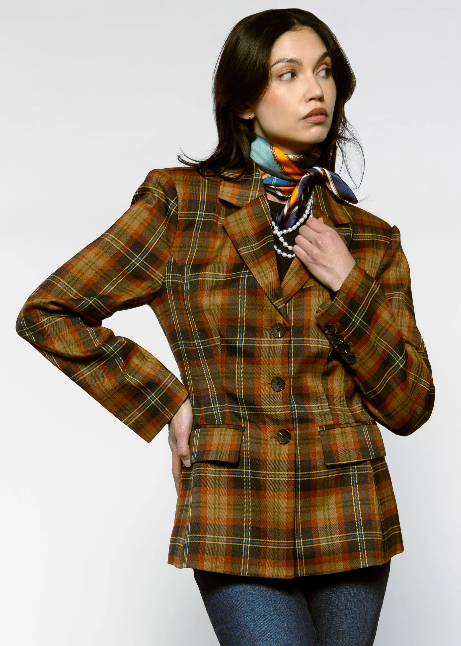 swatch_Autumn plaid blazer