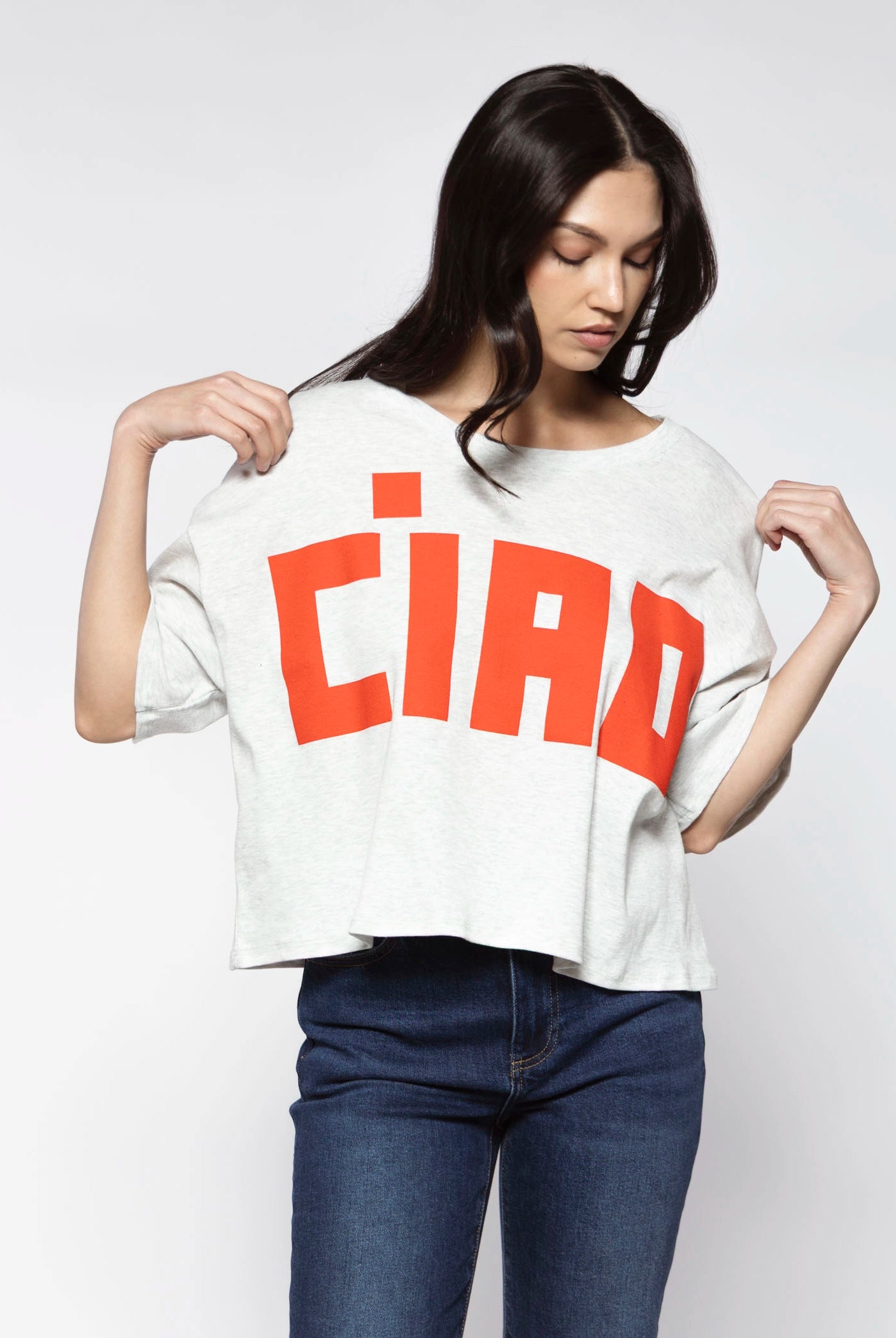 swatch_Grey/Red ciao tshirt