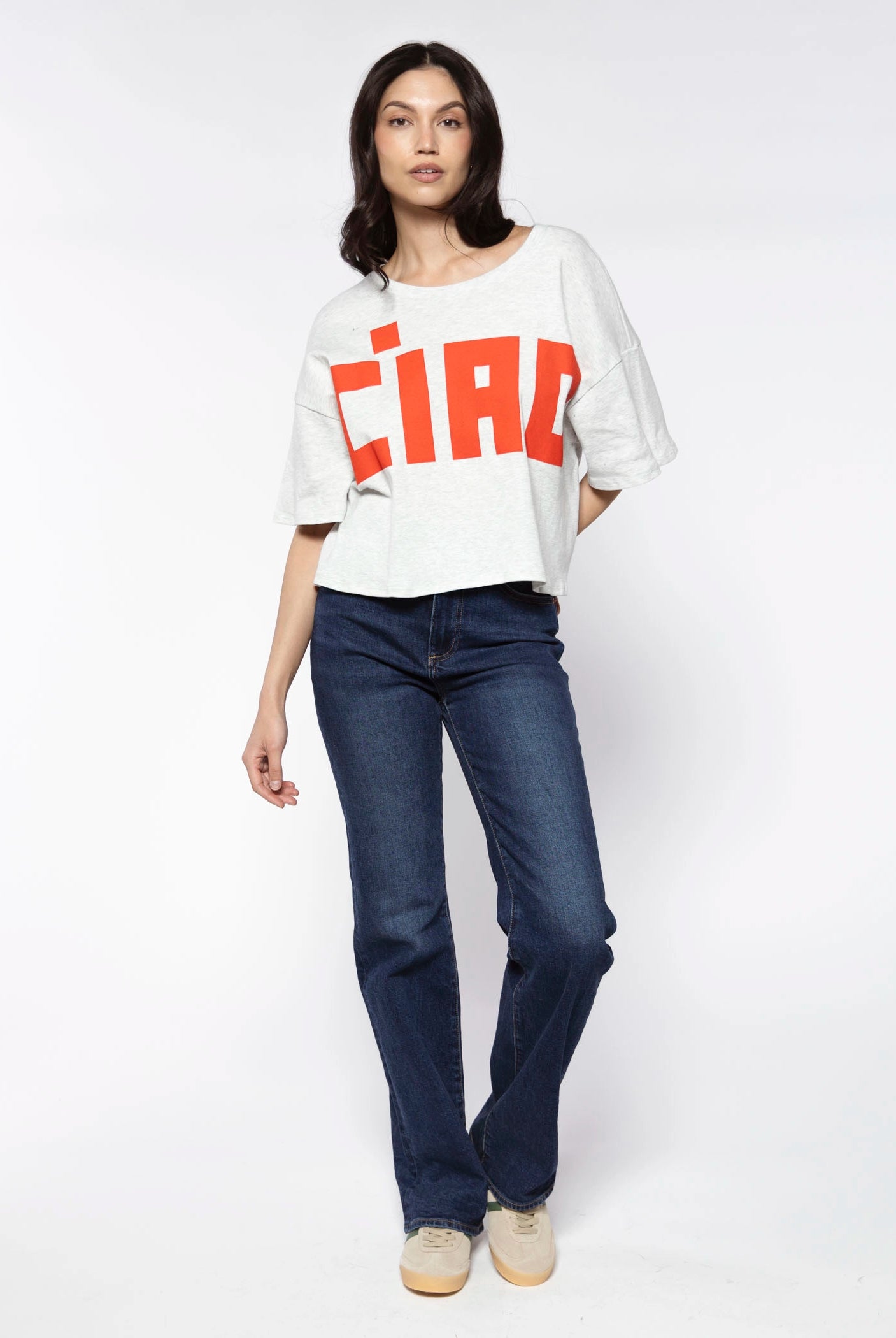 swatch_Grey/Red ciao tshirt