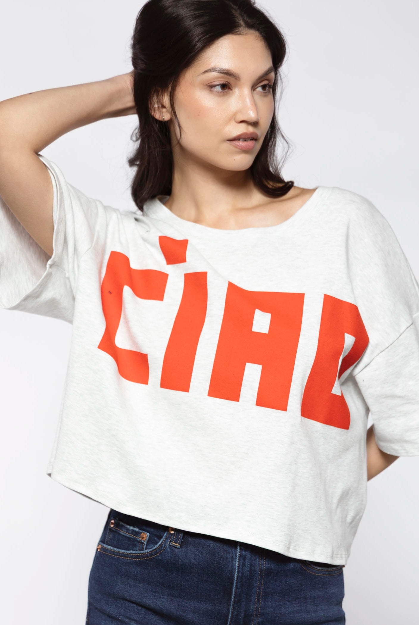 swatch_Grey/Red ciao tshirt