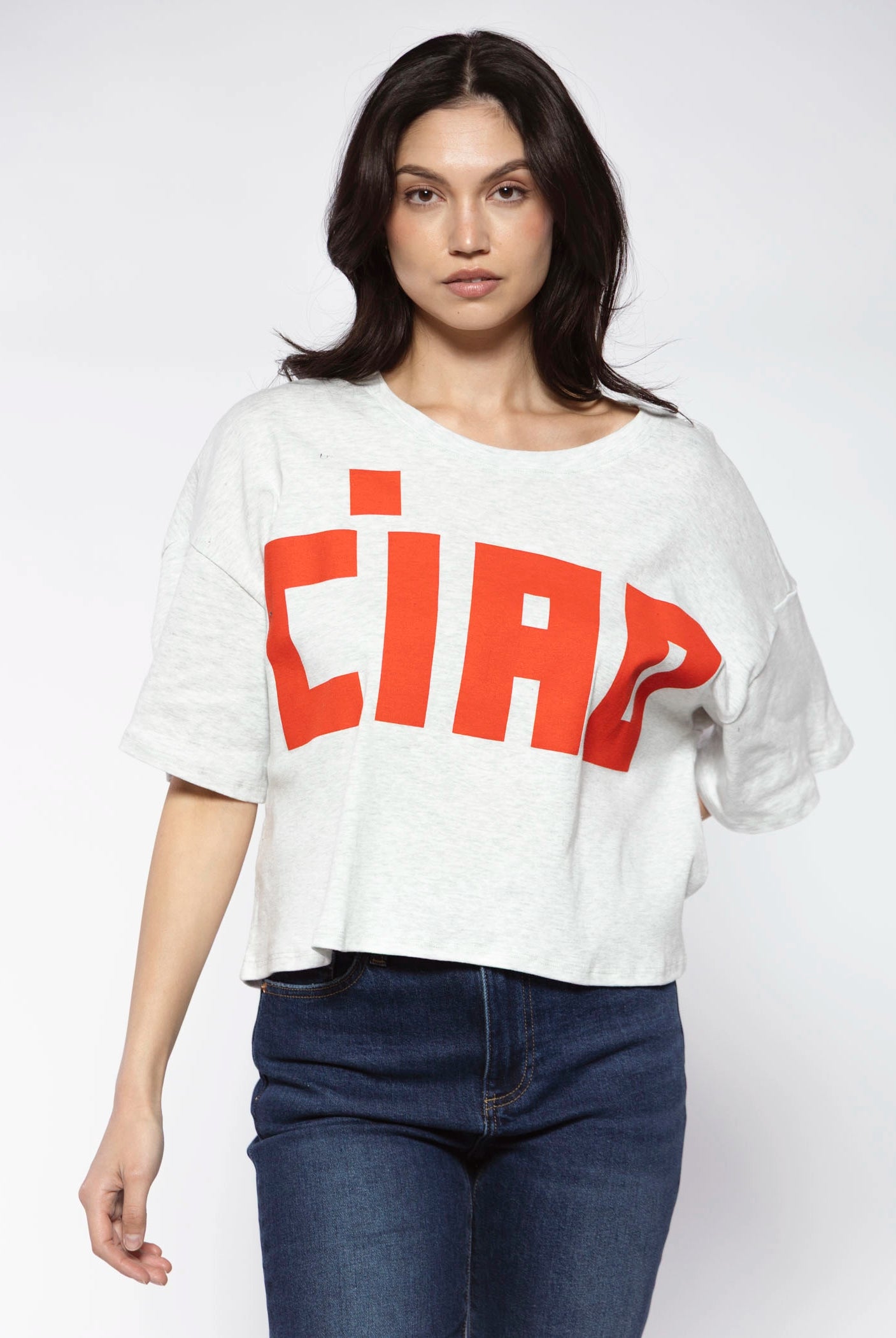 swatch_Grey/Red ciao tshirt