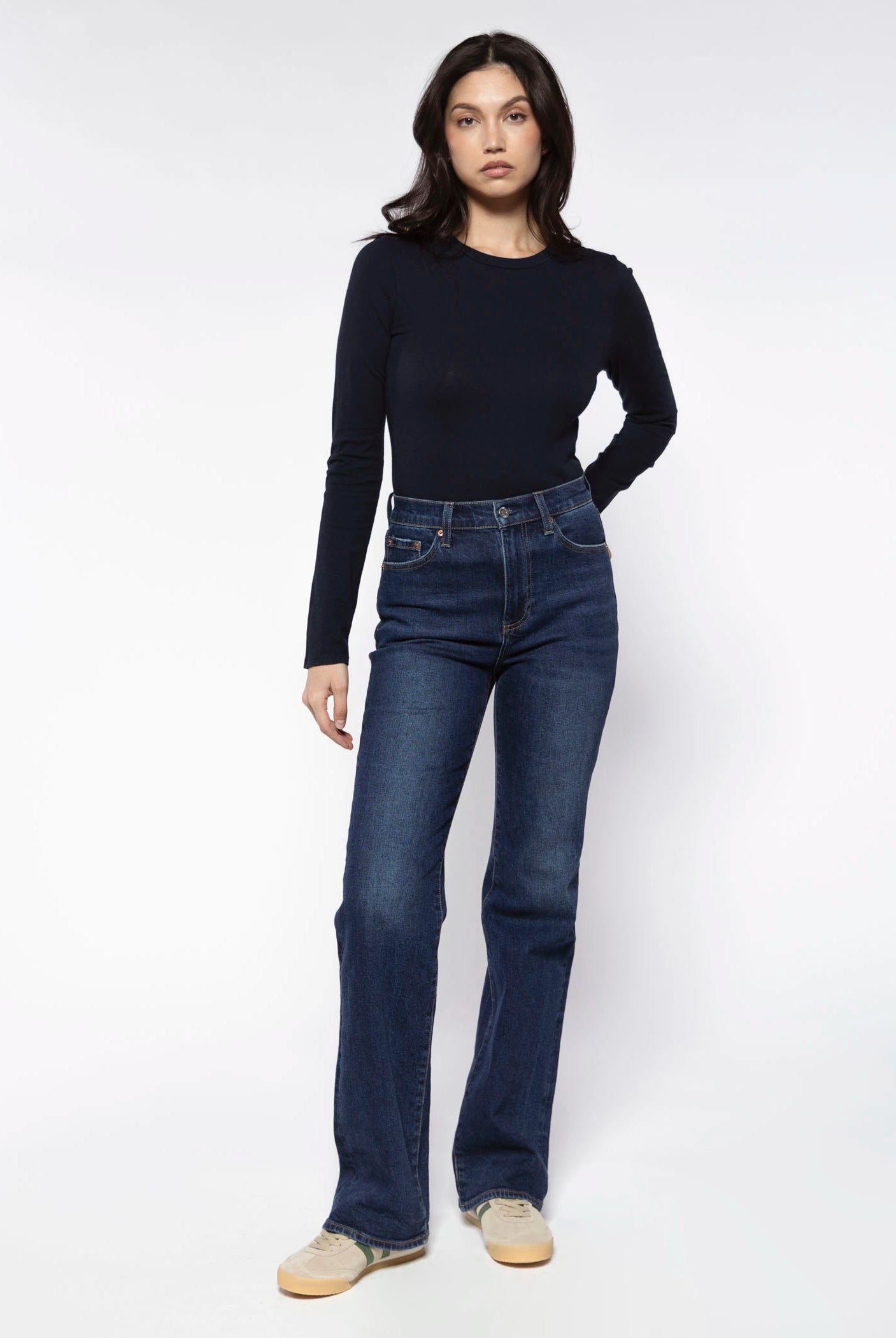 swatch_Navy jamie long sleeve tshirt