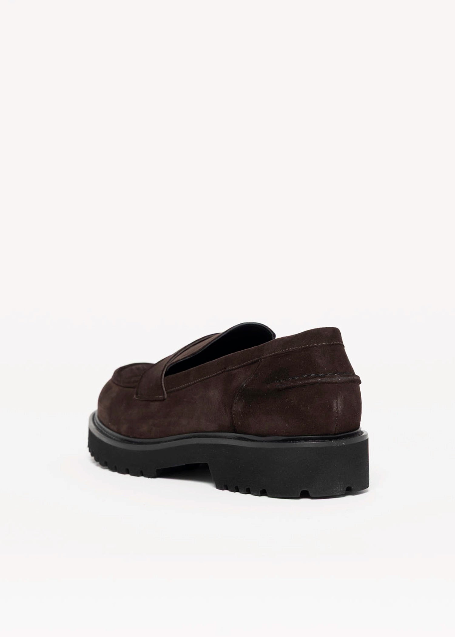 swatch_Chocolate Suede classic penny loafer