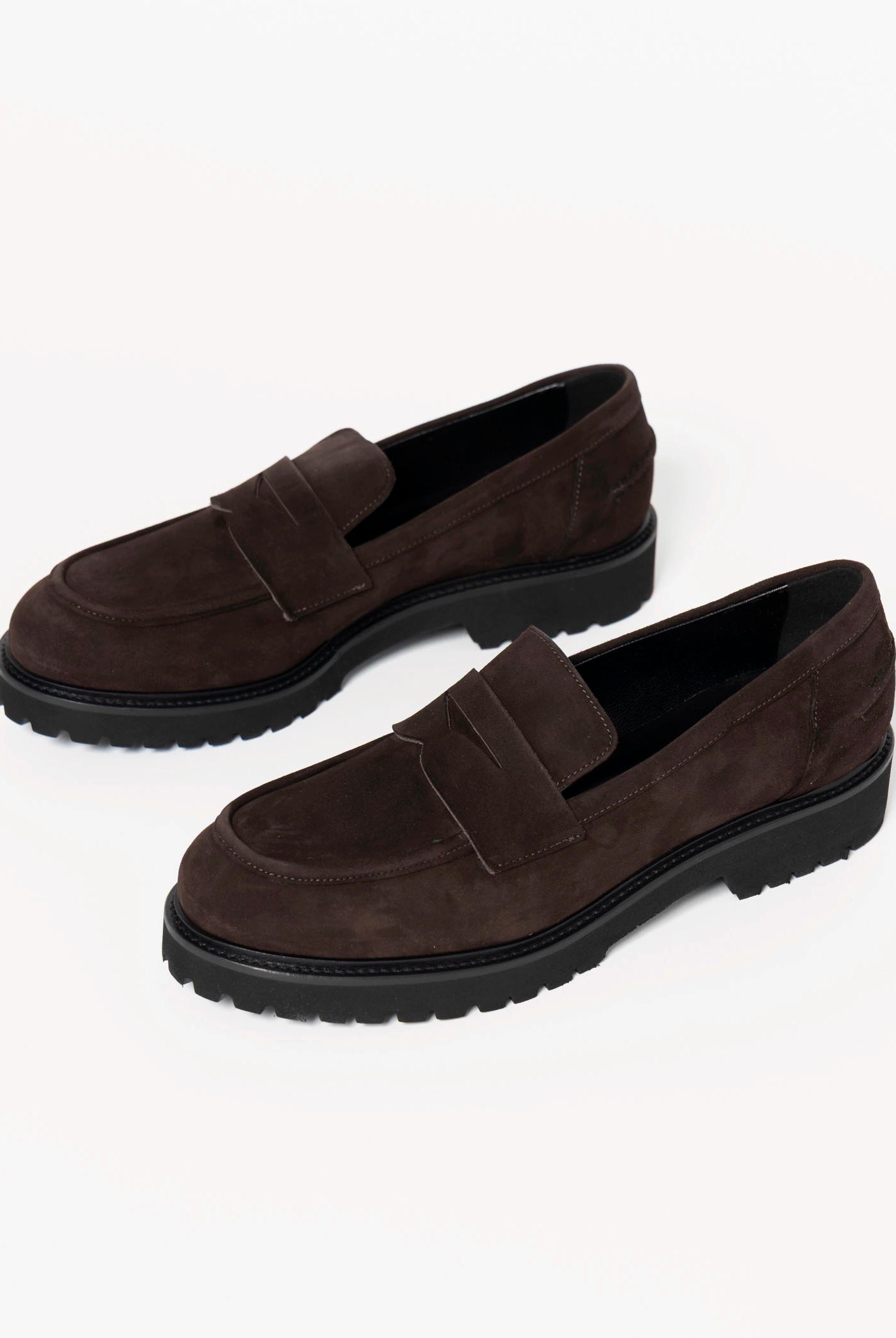 swatch_Chocolate Suede classic penny loafer