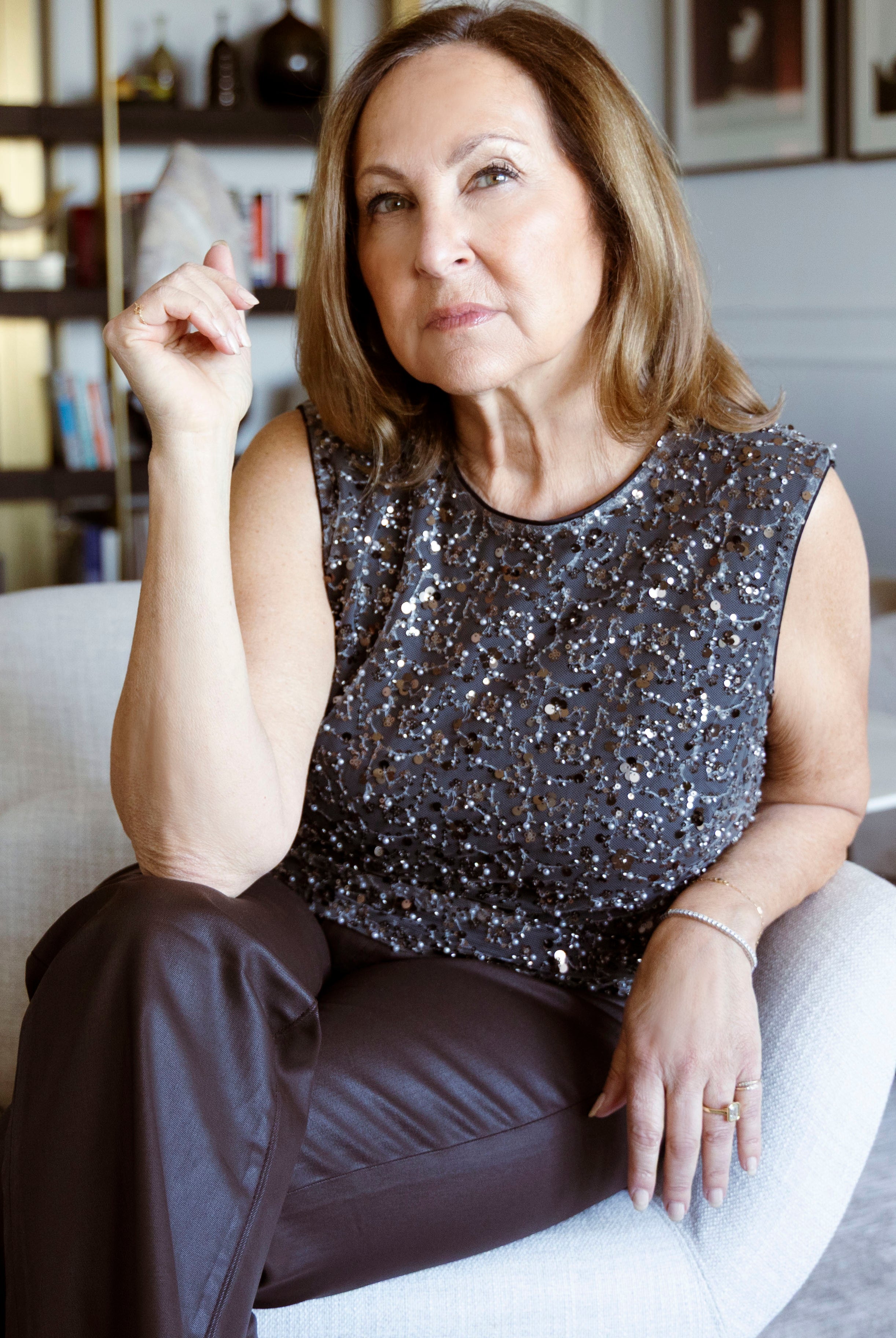 swatch_Gunmetal sequin mesh crop top