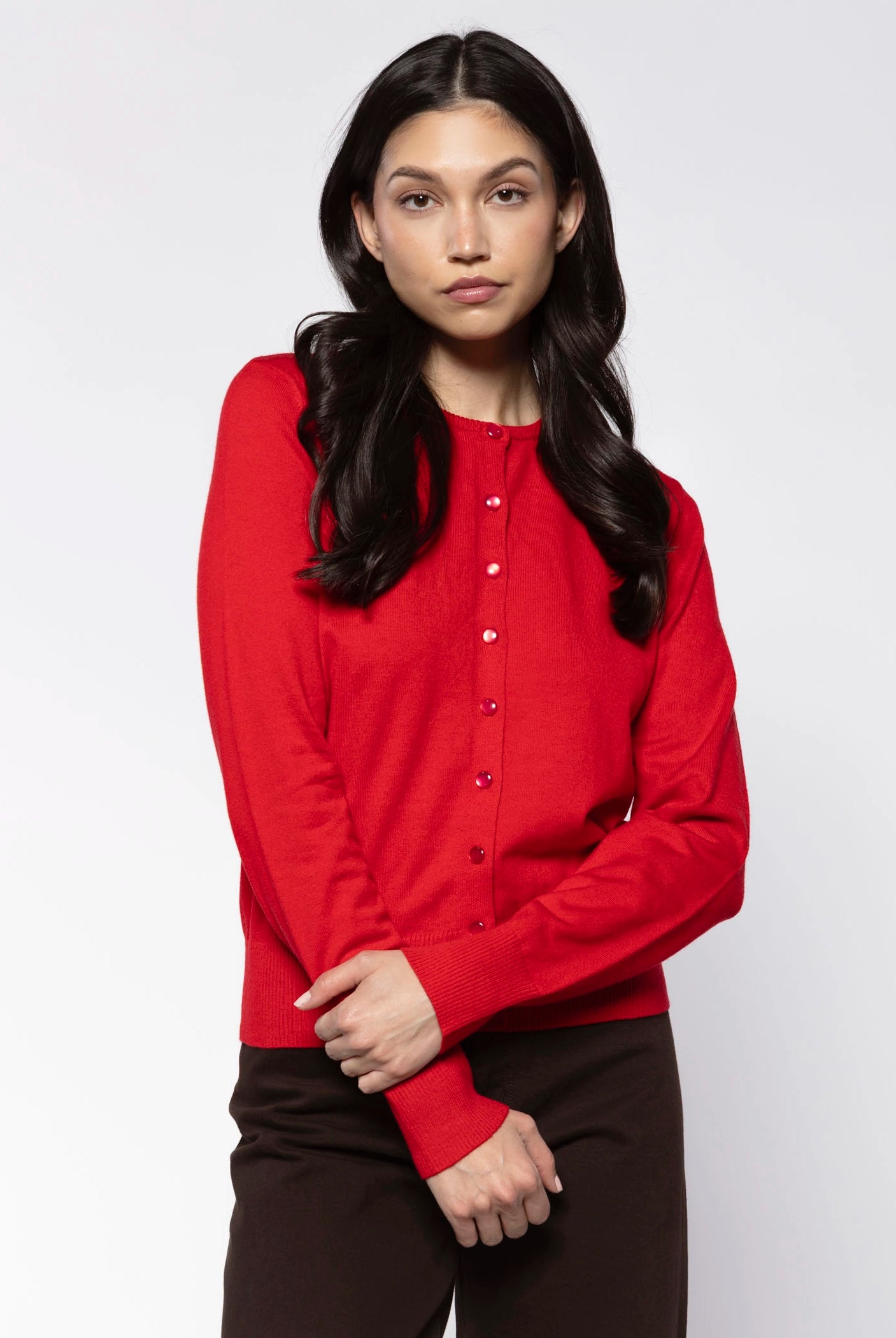 swatch_Red raphaela cardigan