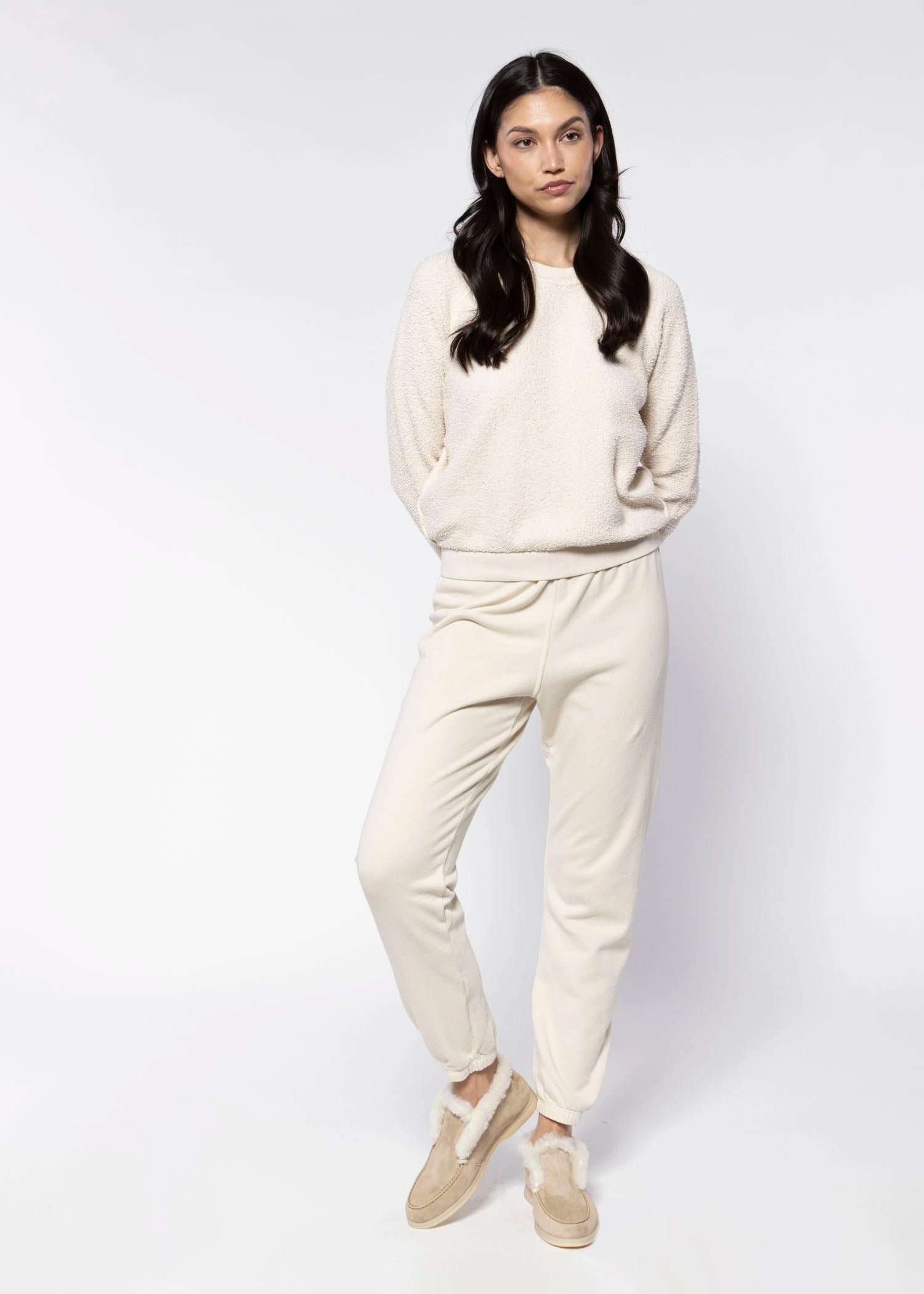 swatch_Sugar ziggy reverse fleece sweatshirt