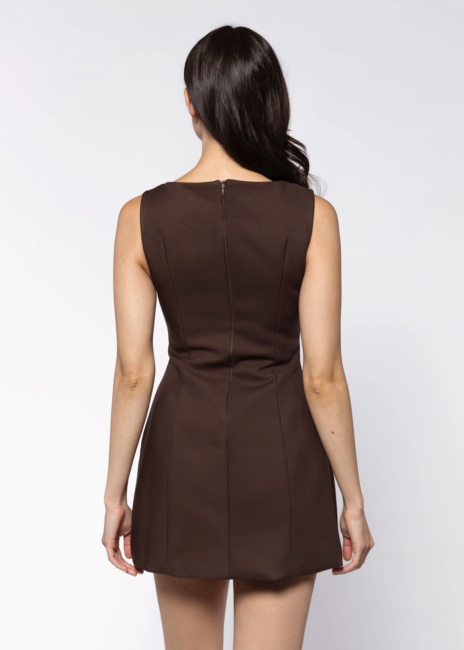 swatch_Dark Brown mini dress