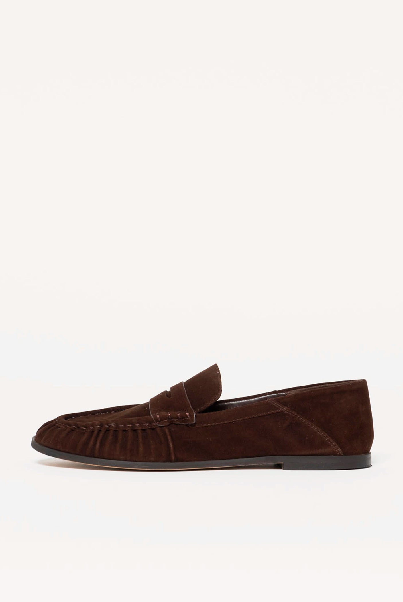 swatch_Chocolate Suede stewart loafer shoes