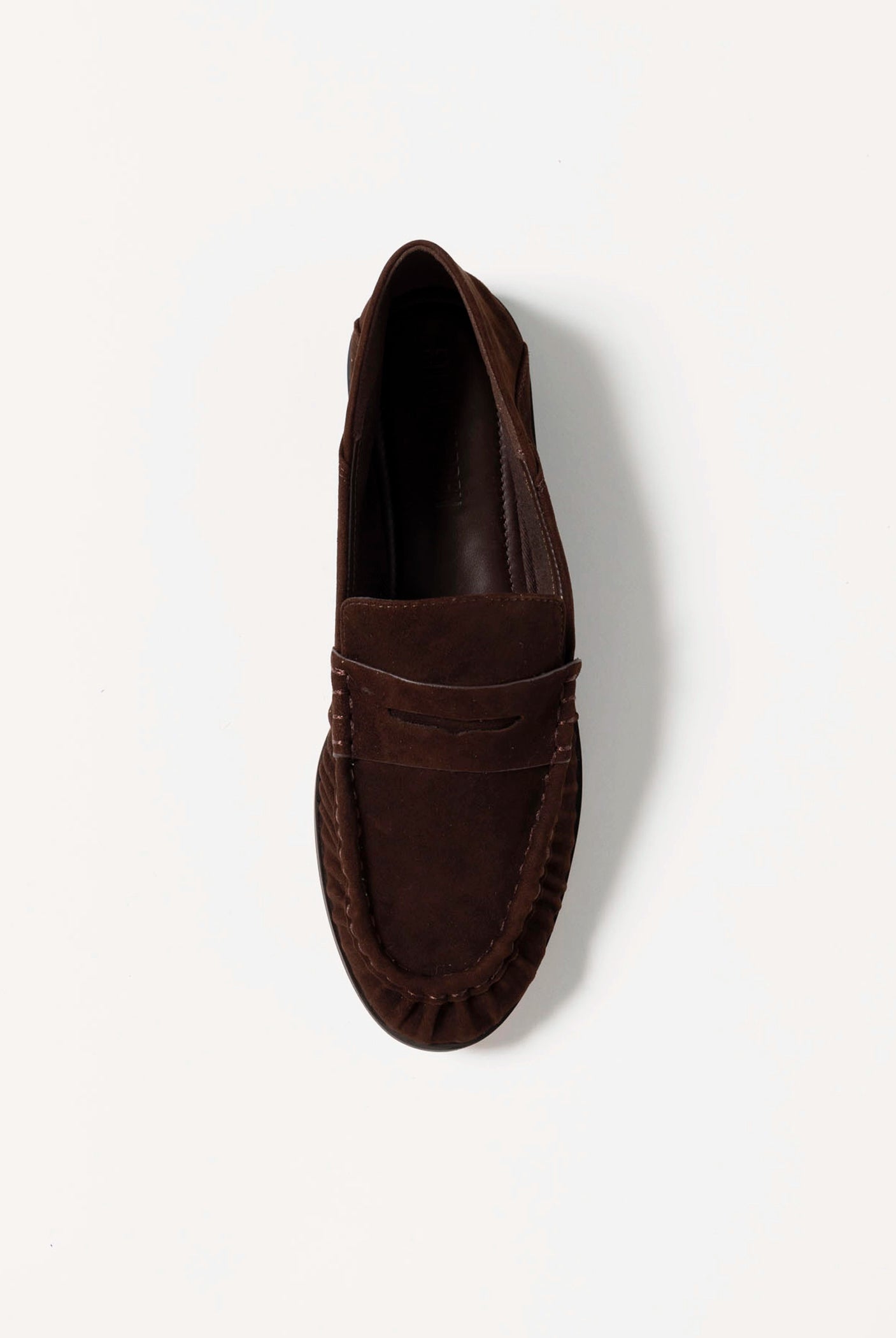 swatch_Chocolate Suede stewart loafer shoes