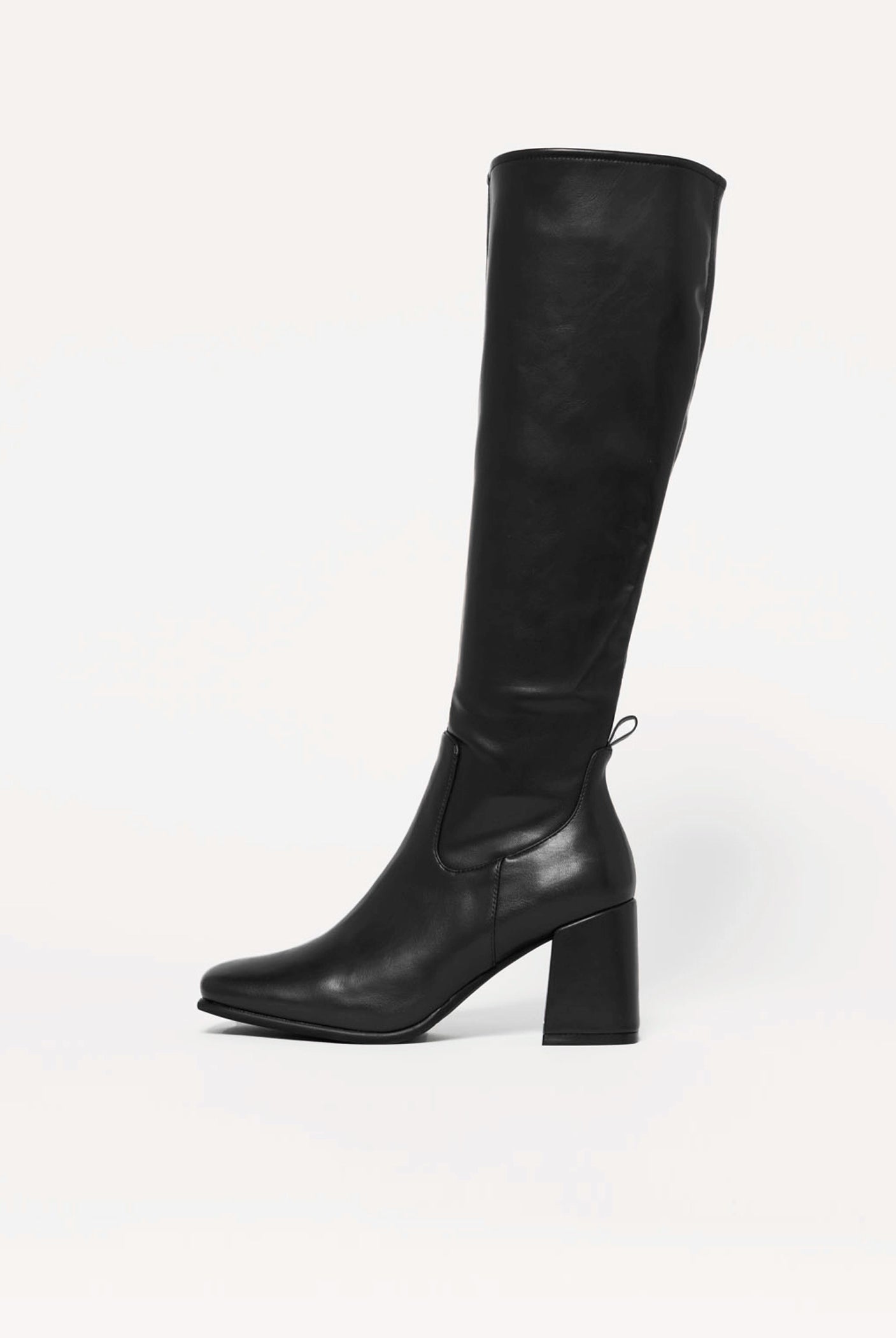 swatch_Black hot lava knee high boot