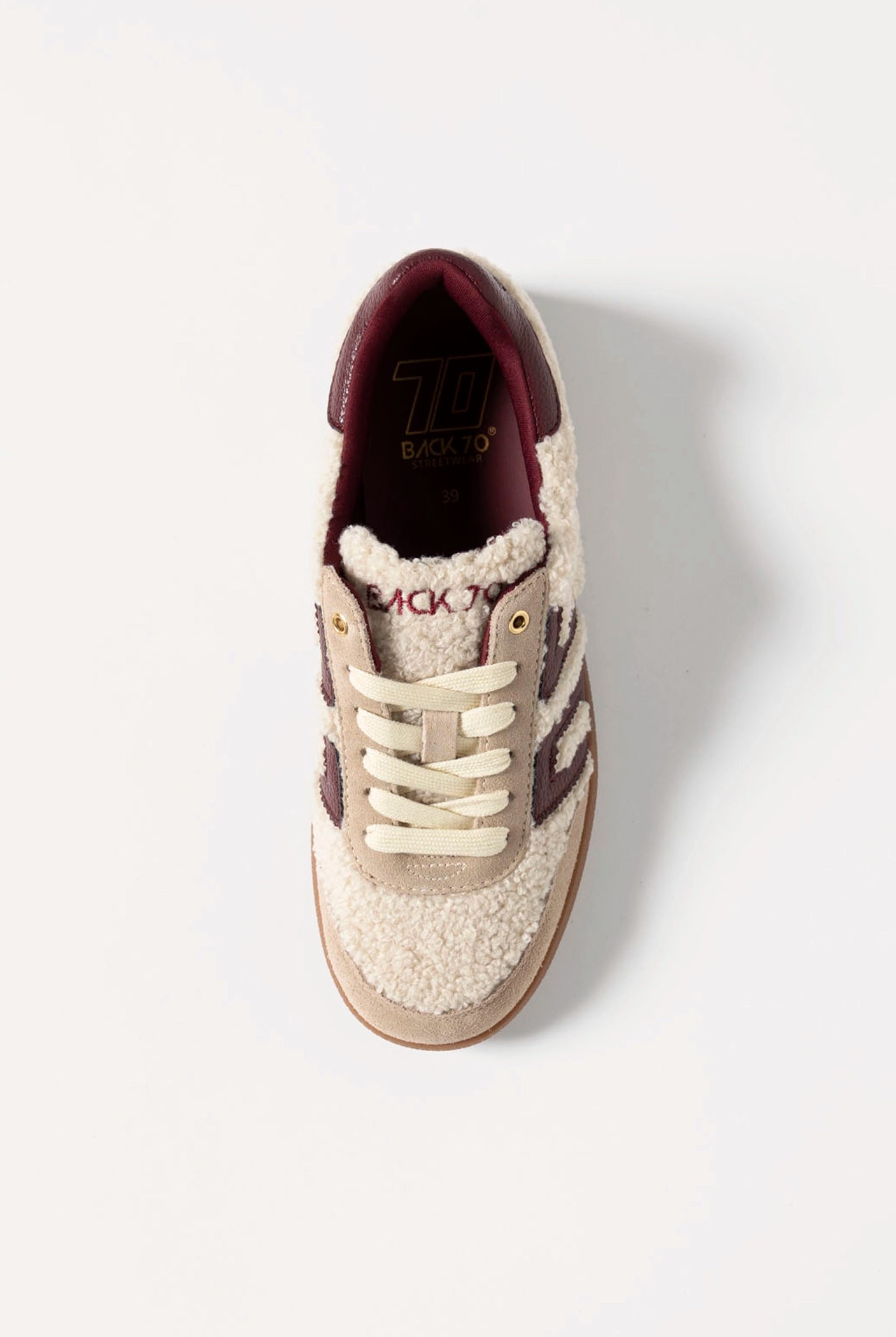 swatch_Butter/Wine teddy sneakers