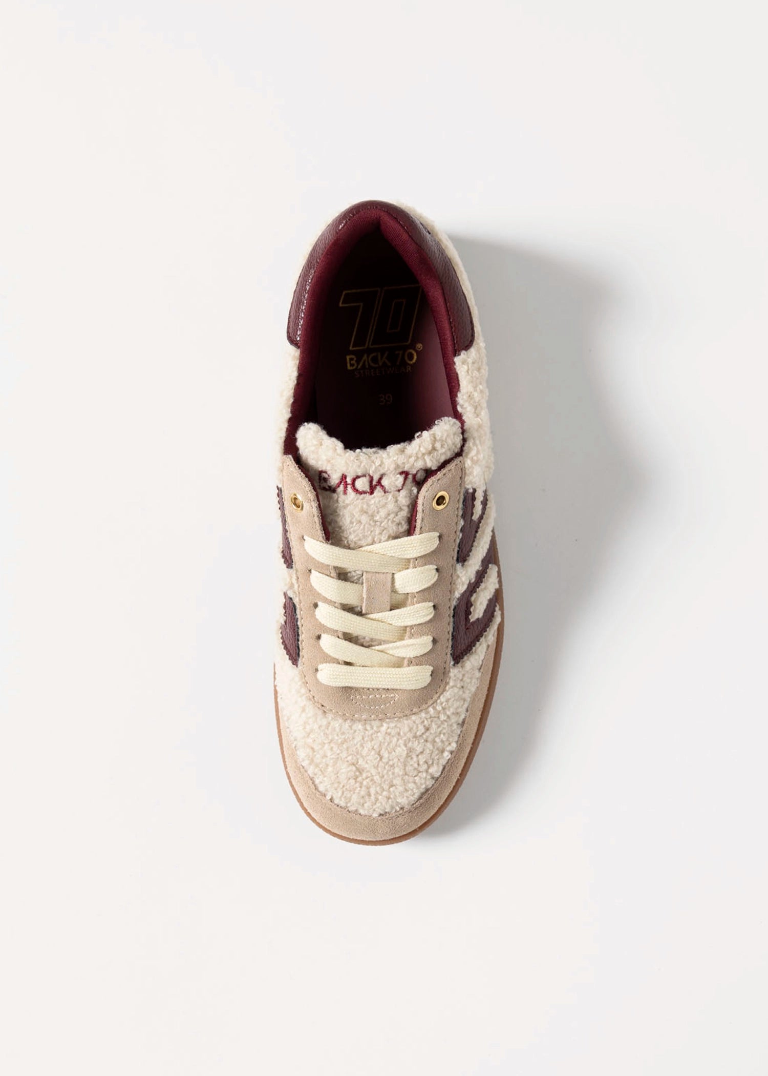 swatch_Butter/Wine teddy sneakers
