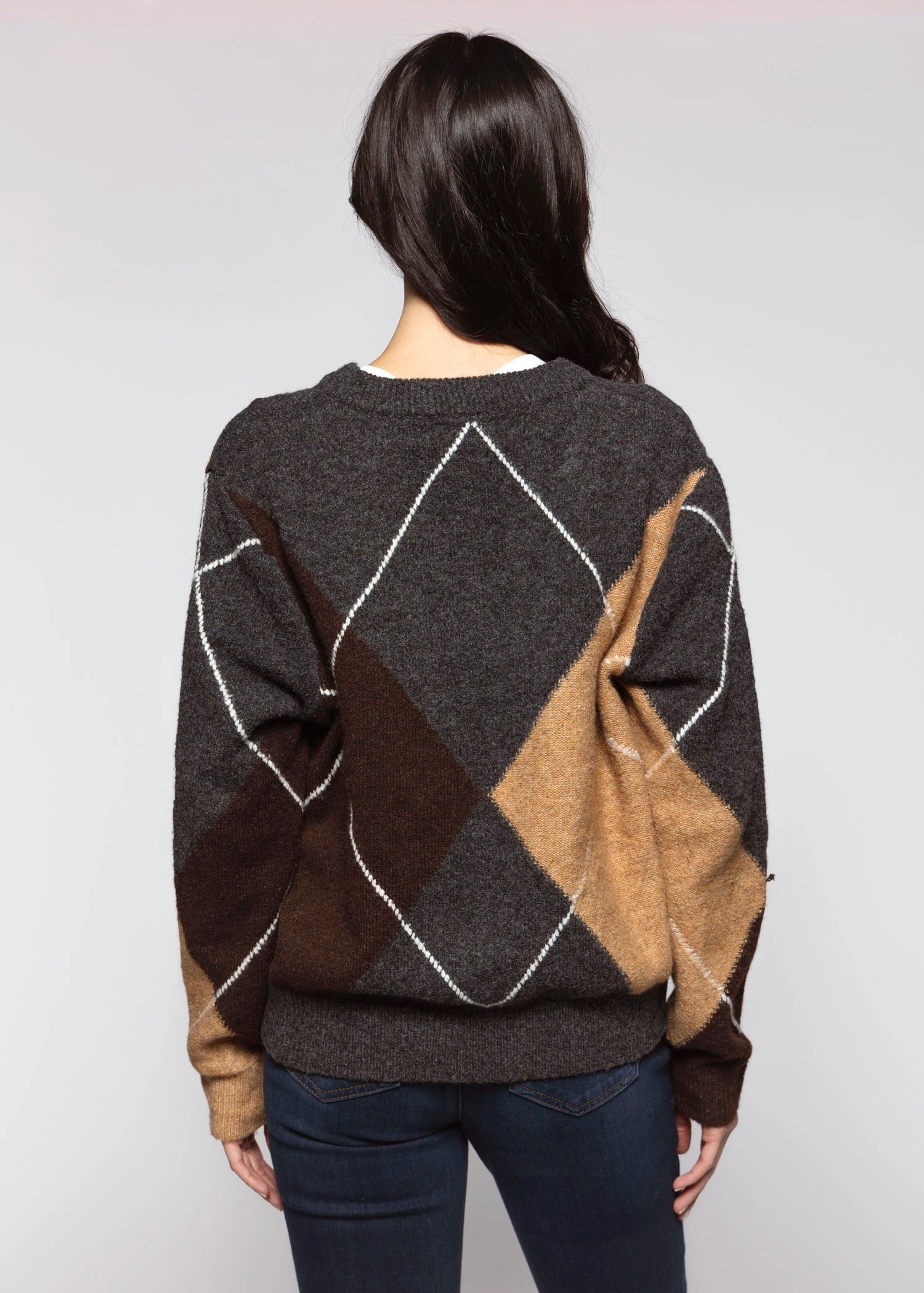 swatch_Grey/Brown argyle sweater