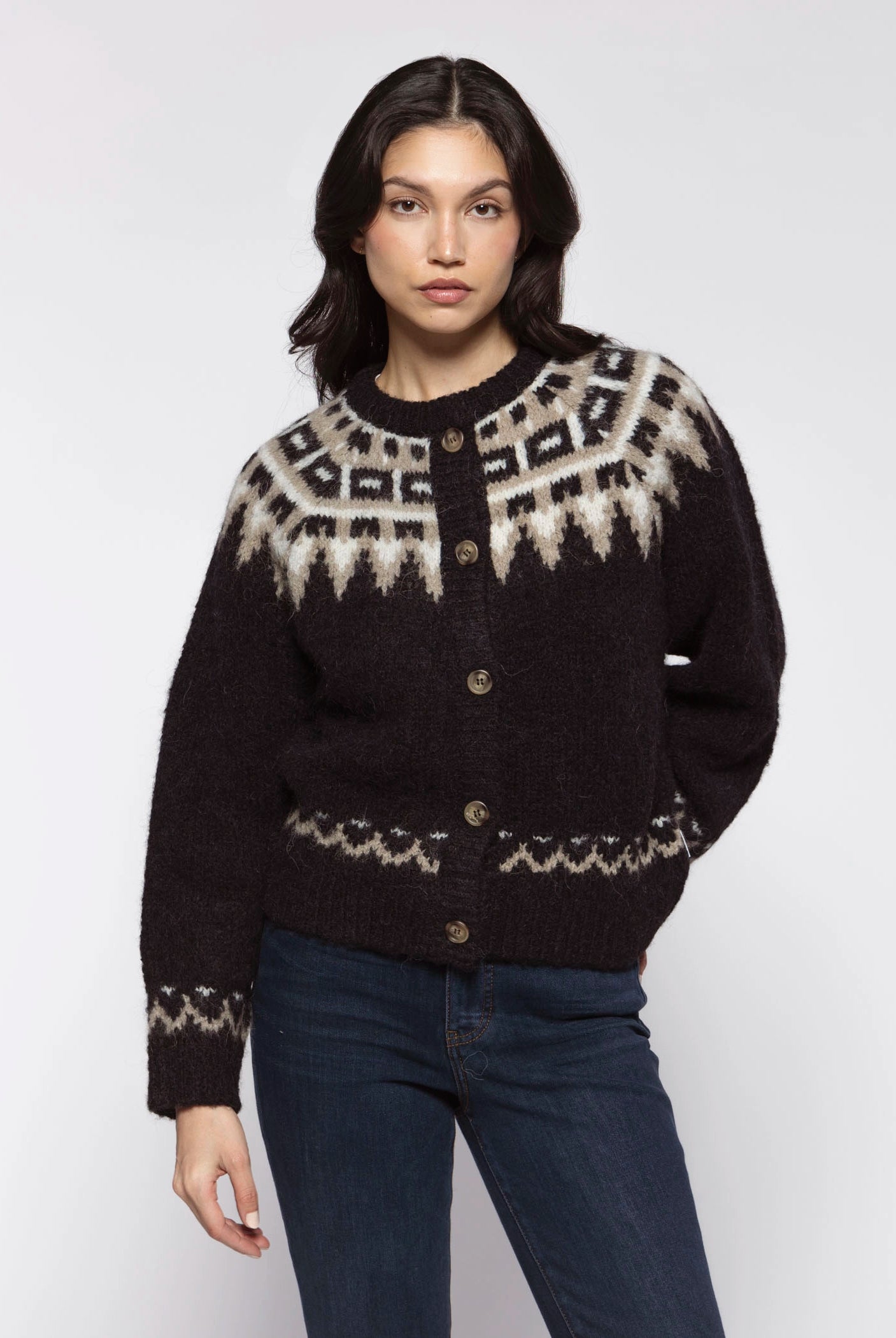 swatch_Black Multi alpaca cabin cardigan