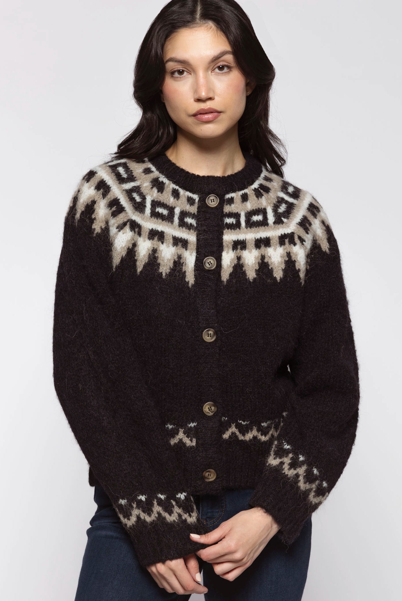 swatch_Black Multi alpaca cabin cardigan