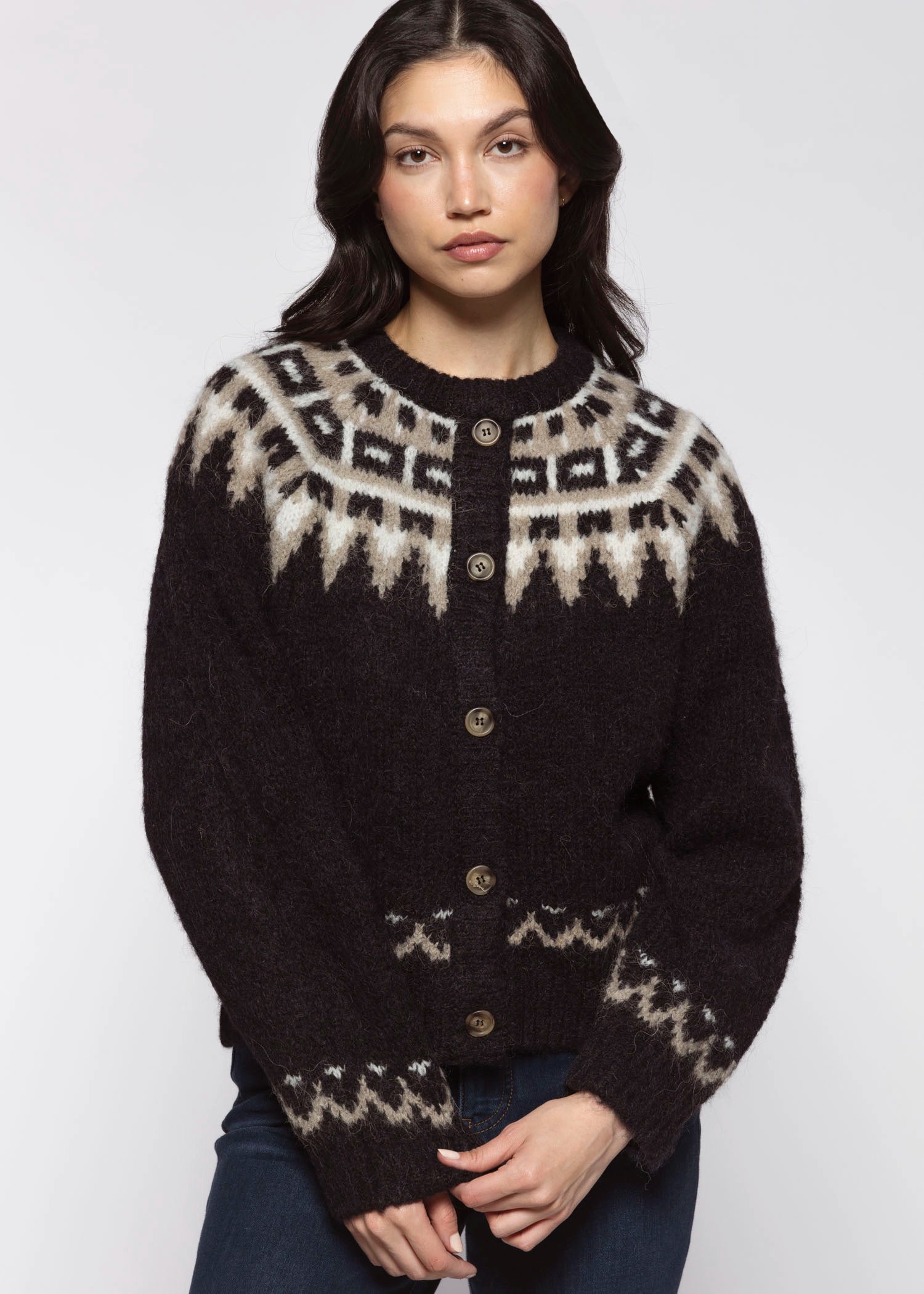 swatch_Black Multi alpaca cabin cardigan