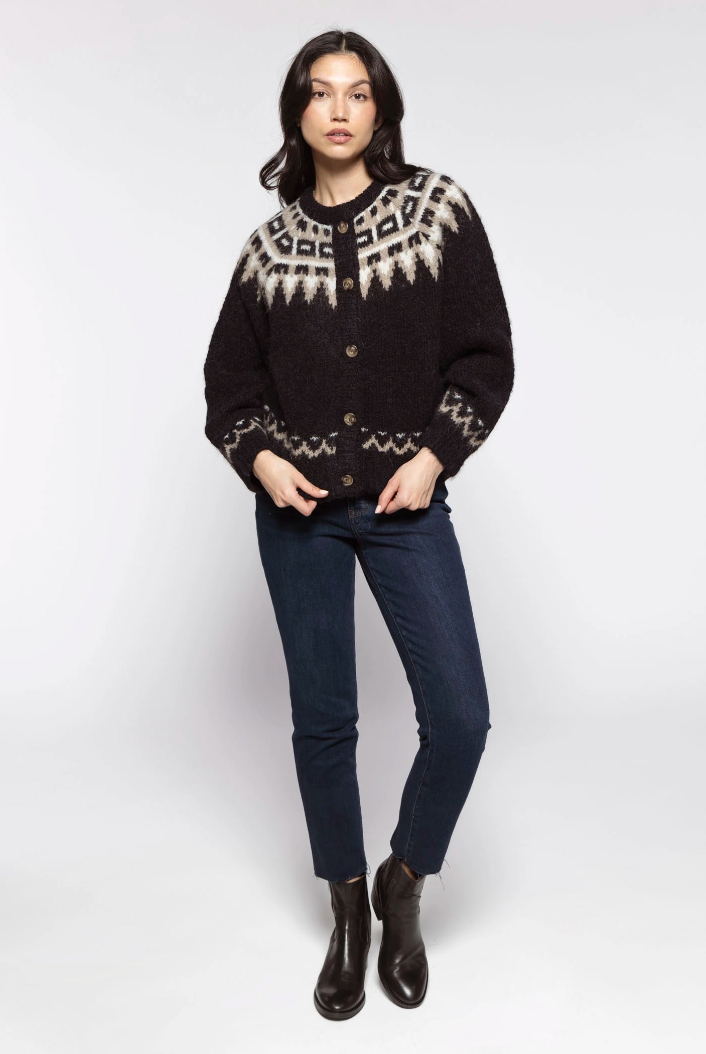 swatch_Black Multi alpaca cabin cardigan