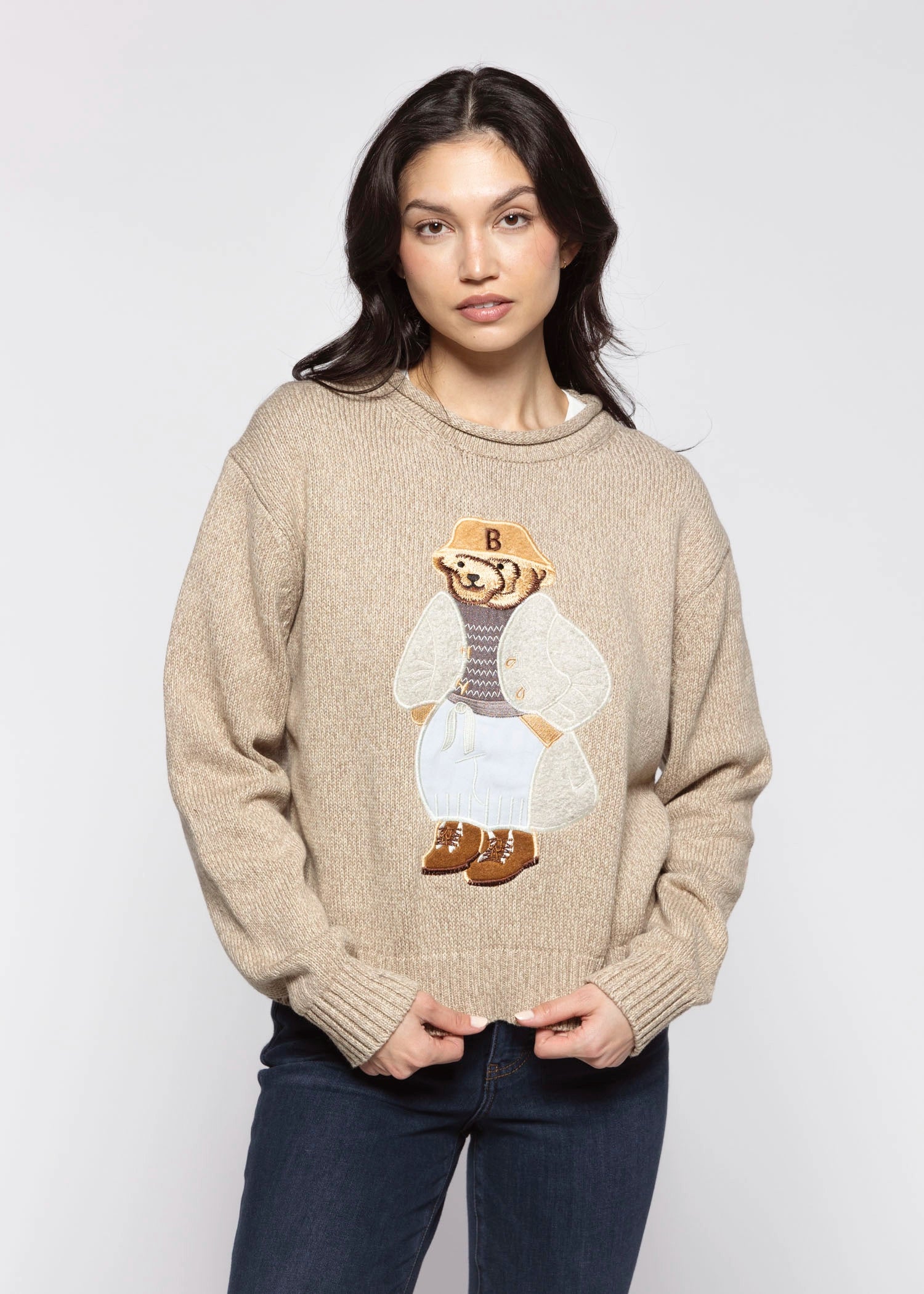 swatch_Taupe teddy bear sweater