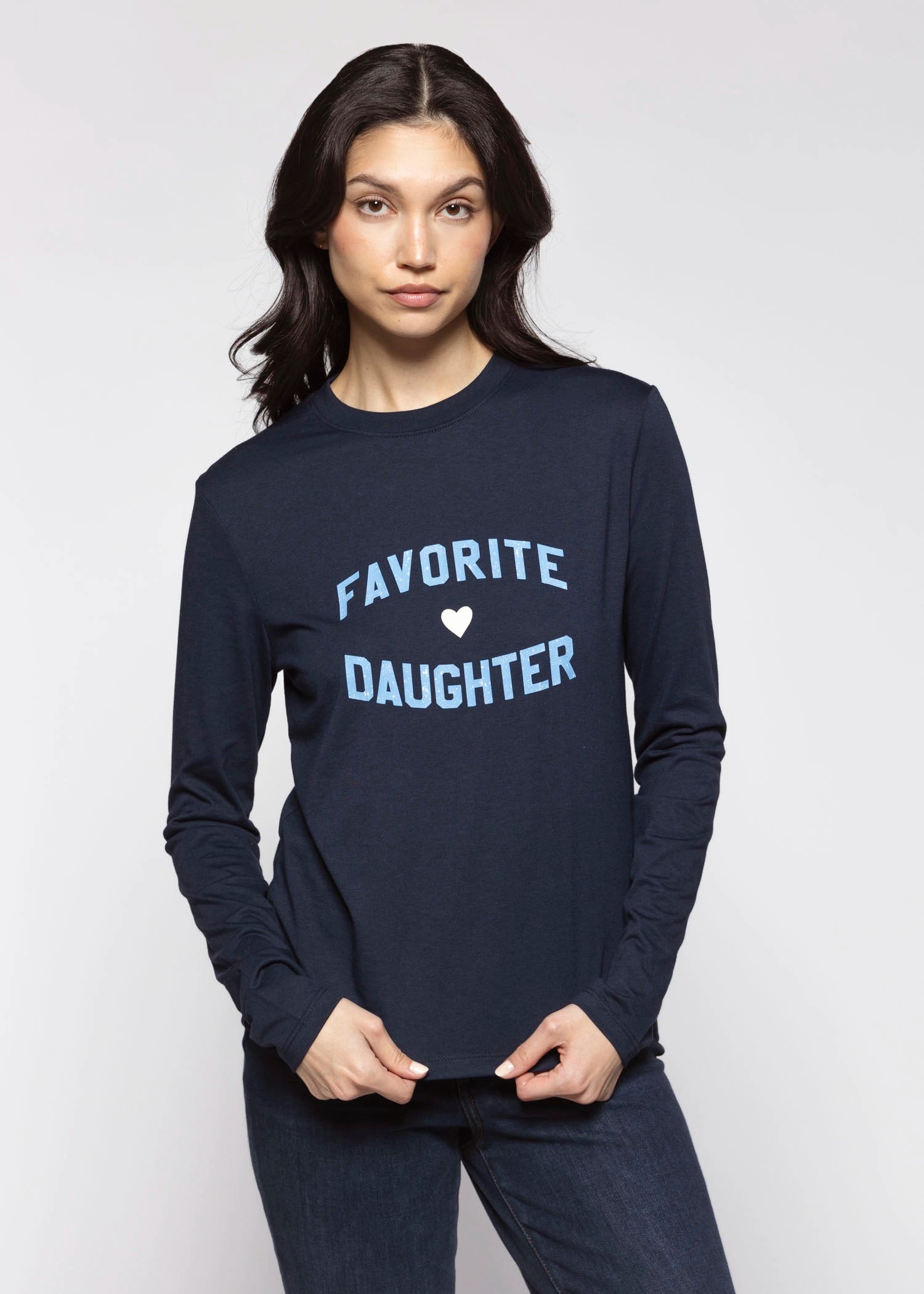 swatch_Navy/Light Blue favorite daughter long sleeve tee