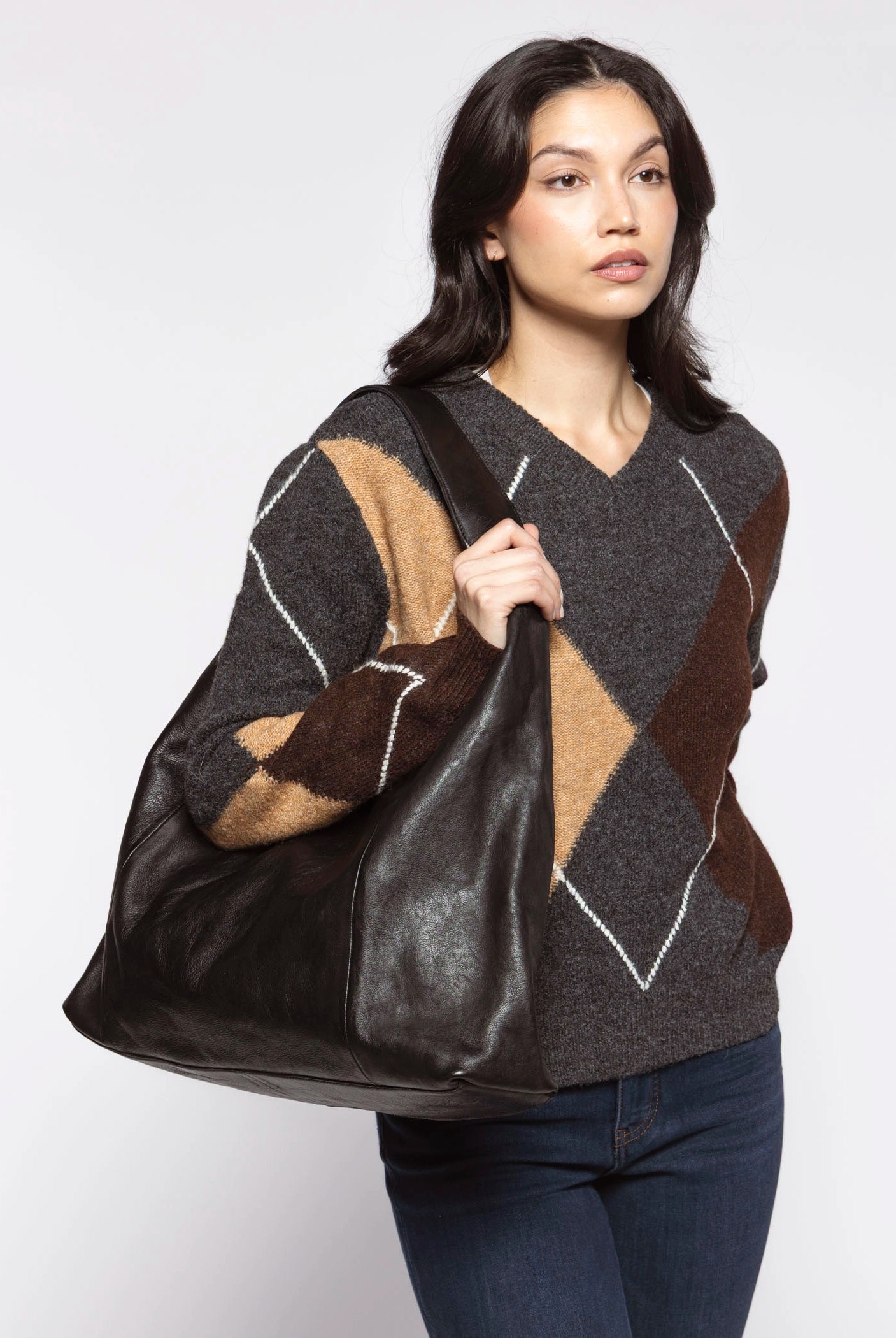 swatch_Black lindsey tote bag
