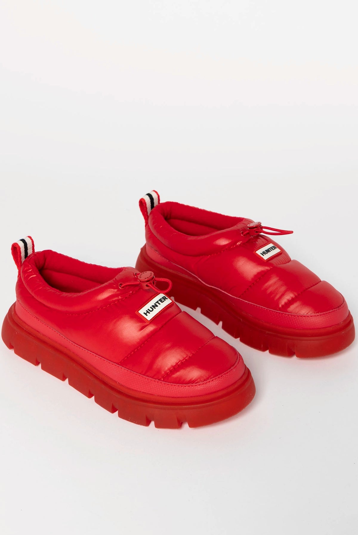 swatch_Red hunter boots madi 5 nylon puffer booties