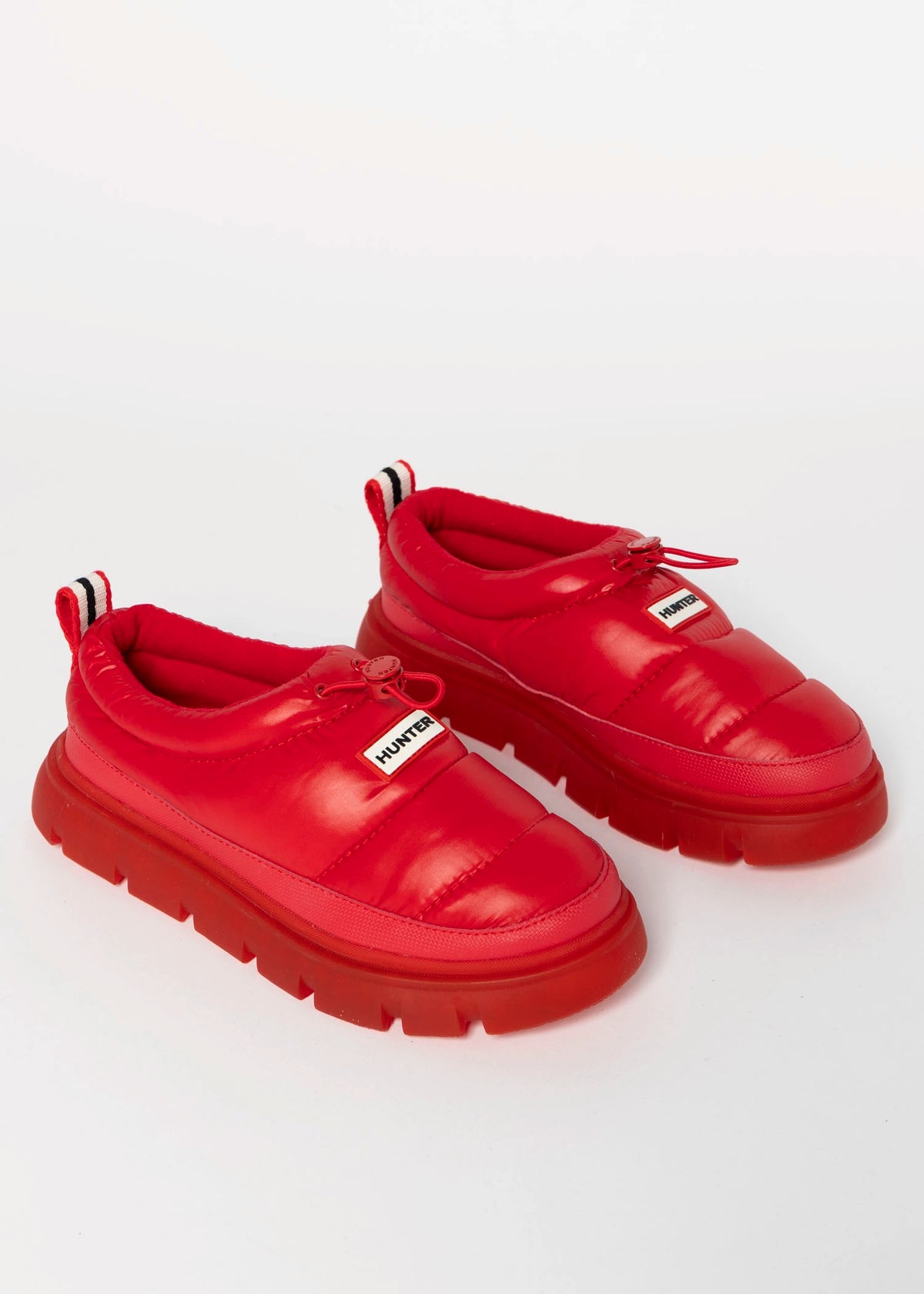 swatch_Red hunter boots madi 5 nylon puffer booties
