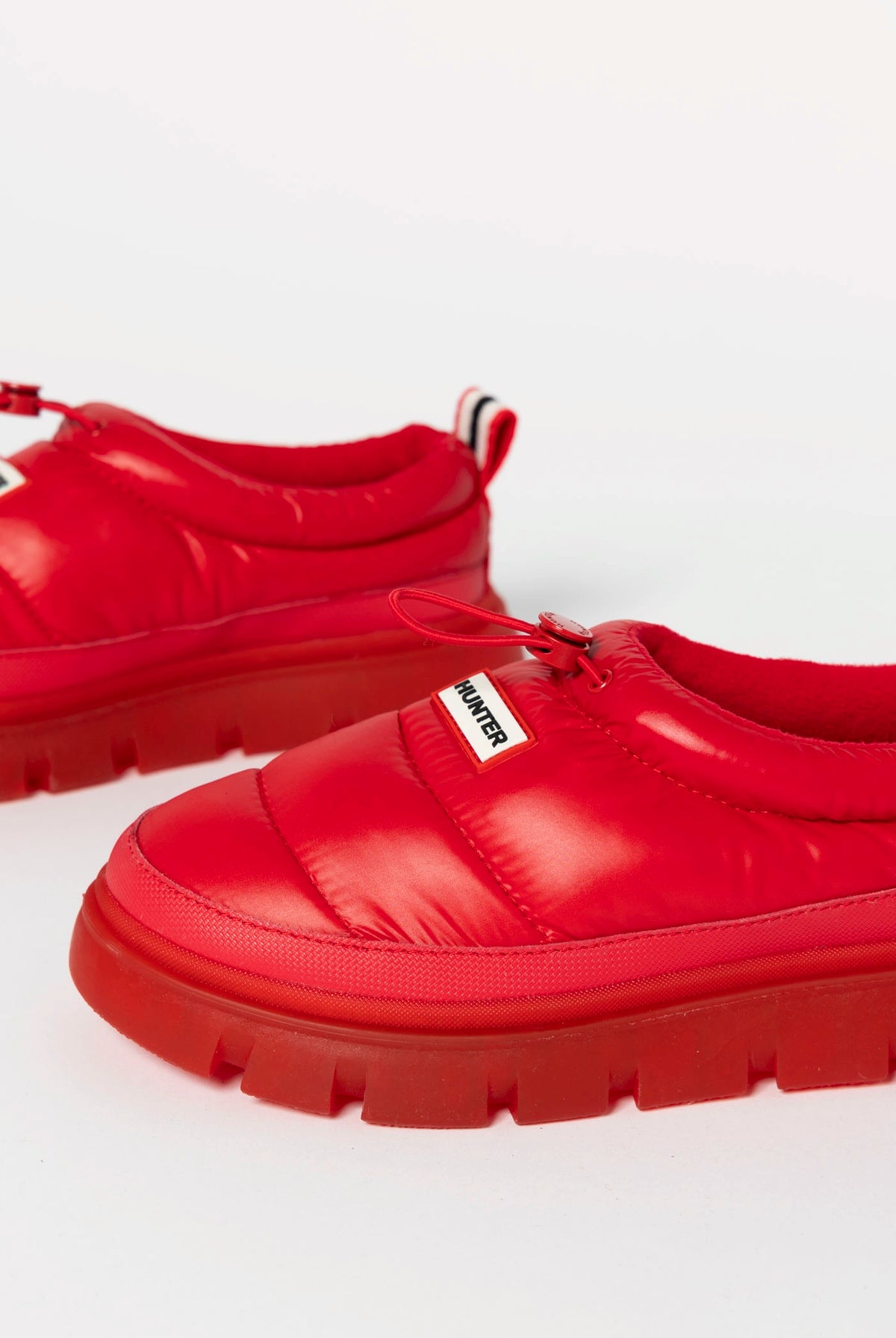 swatch_Red hunter boots madi 5 nylon puffer booties