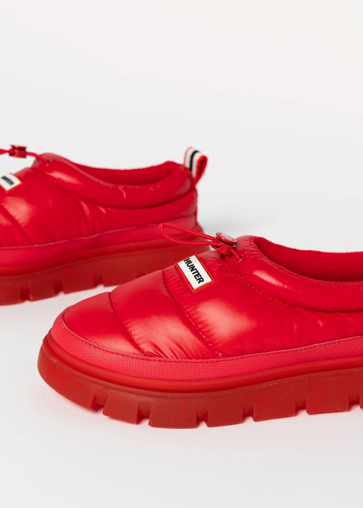 swatch_Red hunter boots madi 5 nylon puffer booties