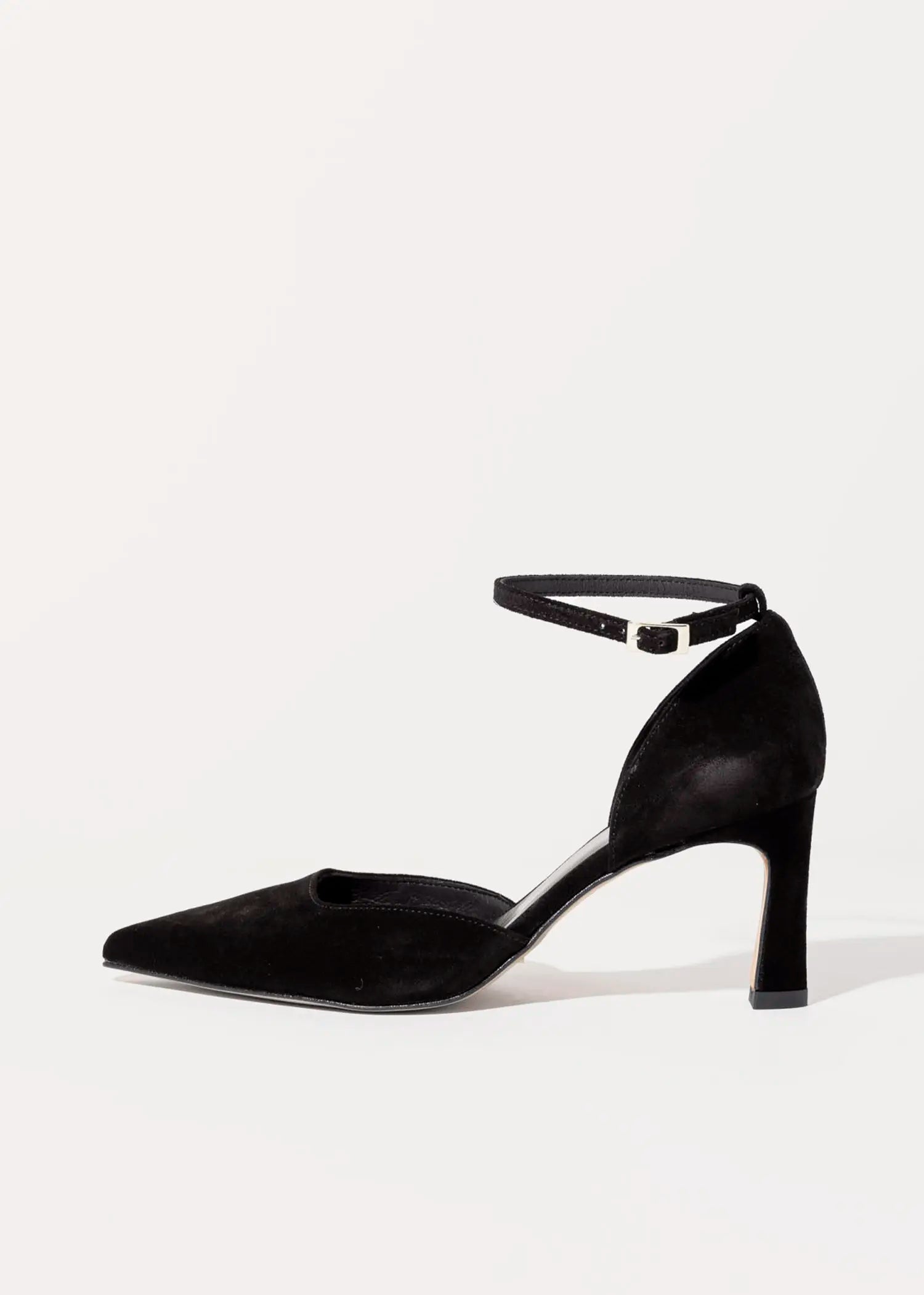 swatch_black suede halle dress pump heels