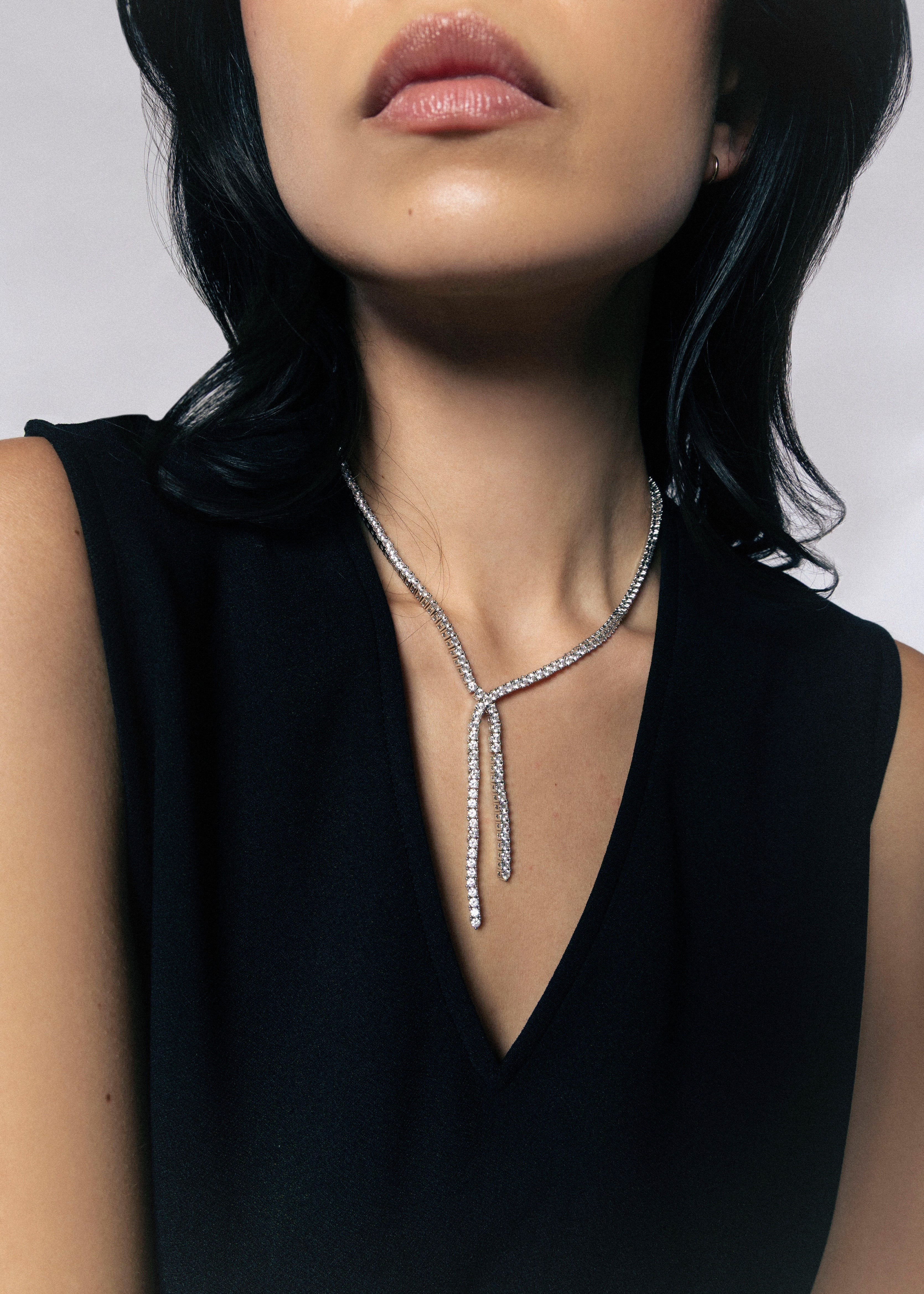 swatch_Silver bolo tennis necklace