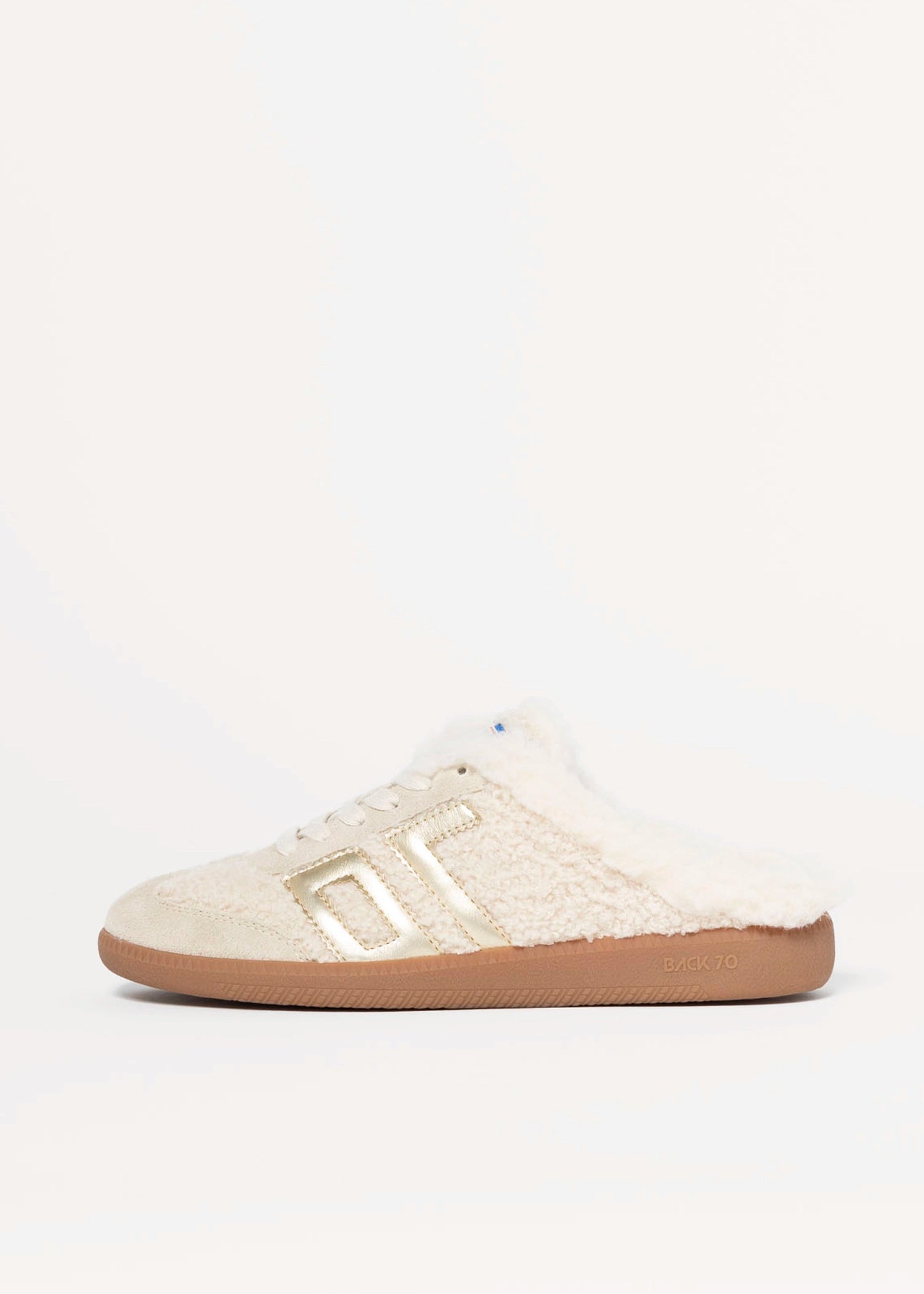 swatch_Butter/Gold shearling teddy sneaker