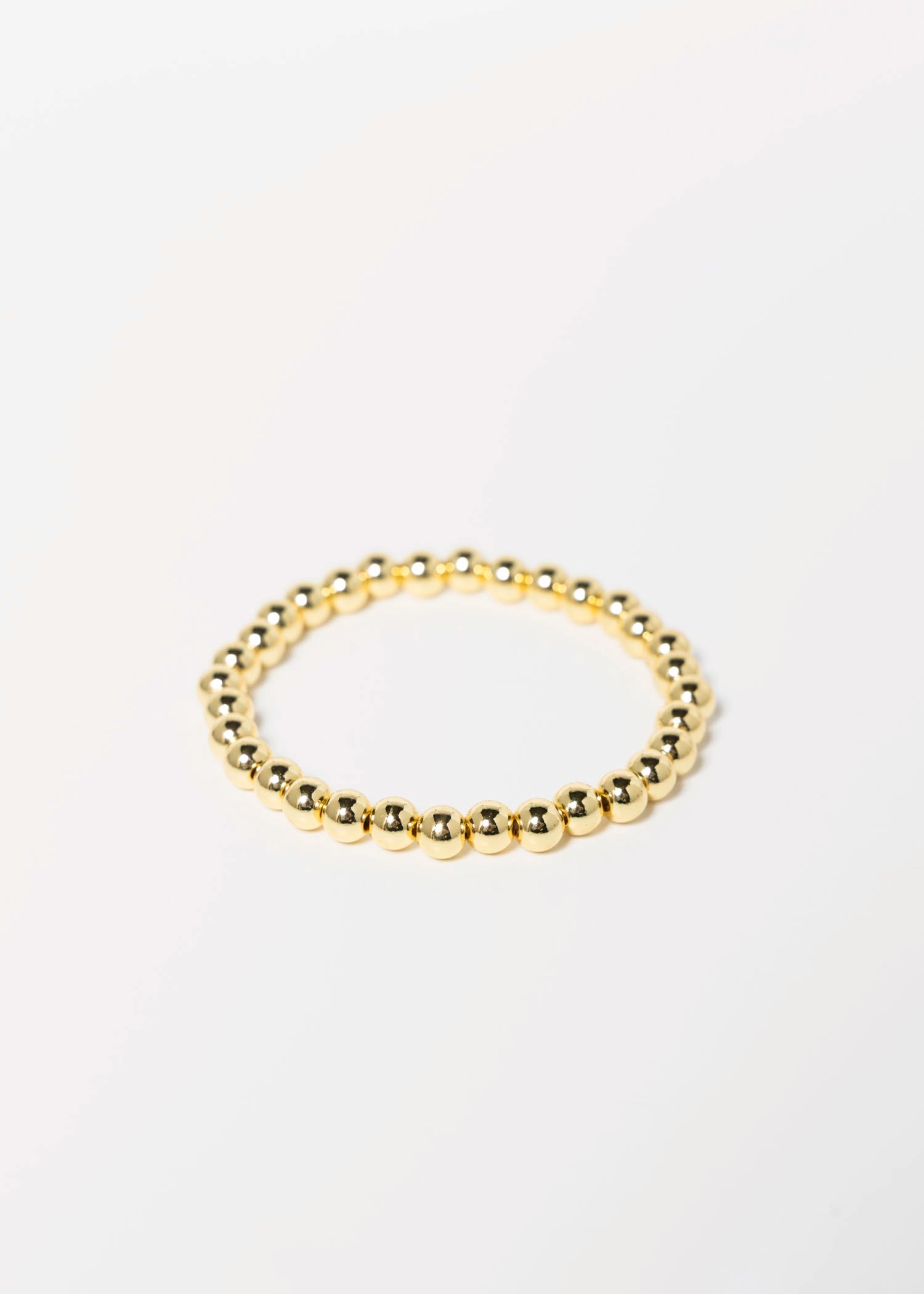 swatch_Gold beaded stretch bracelet